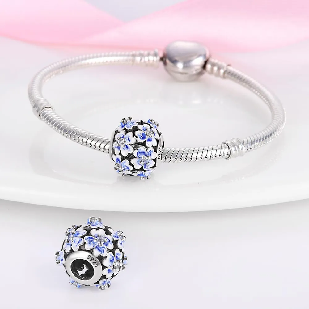 TINSLO Bead Charm Ciondolo Argento Sterling 925 con Cubic Zirconia per Braccialetti e Collane Europei - immagine 3