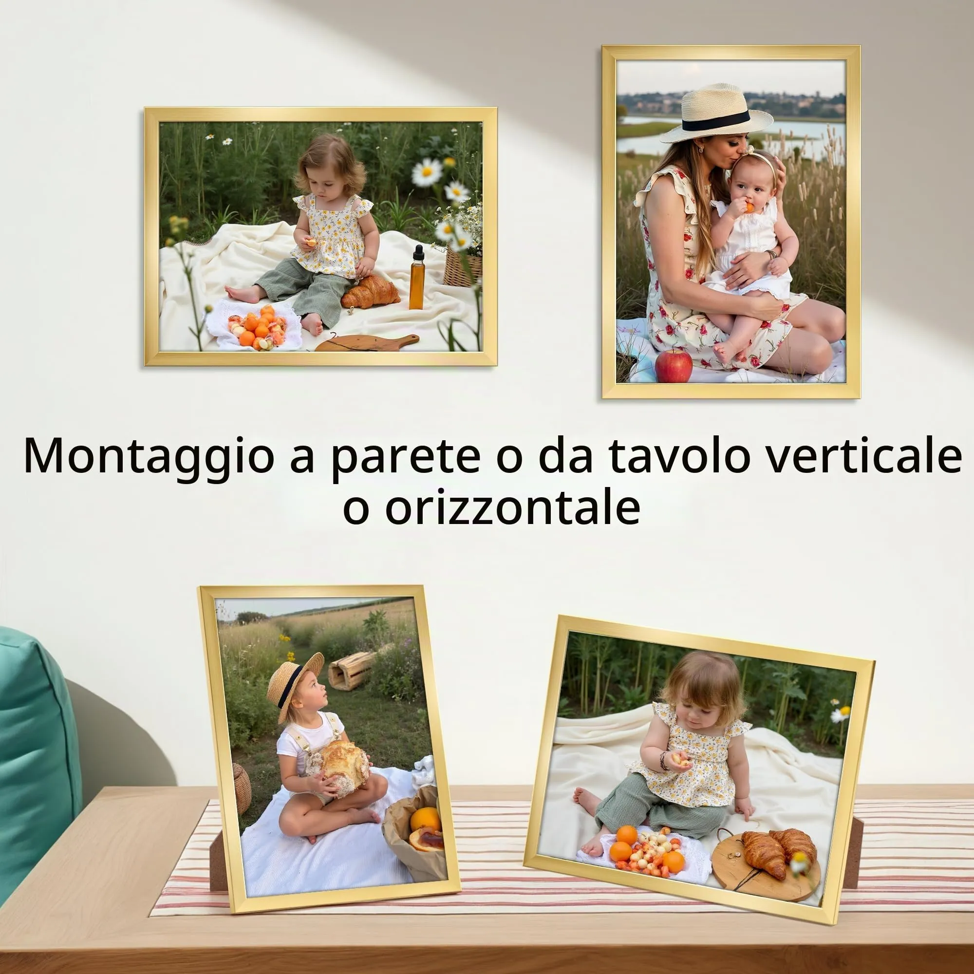 Ditwis Cornice A4 Oro per Foto e Documenti 21x29,7 cm - immagine 5