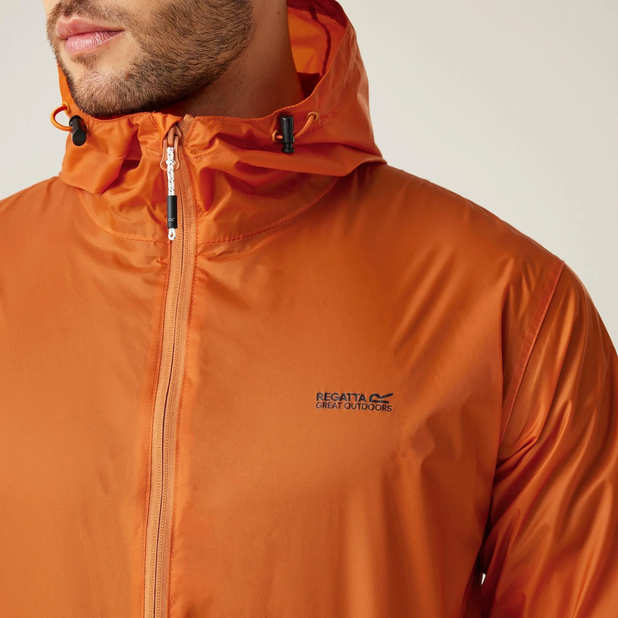 Regatta Pack It III Men's Waterproof Breathable Foldable Jacket with Bag - Fox - immagine 4