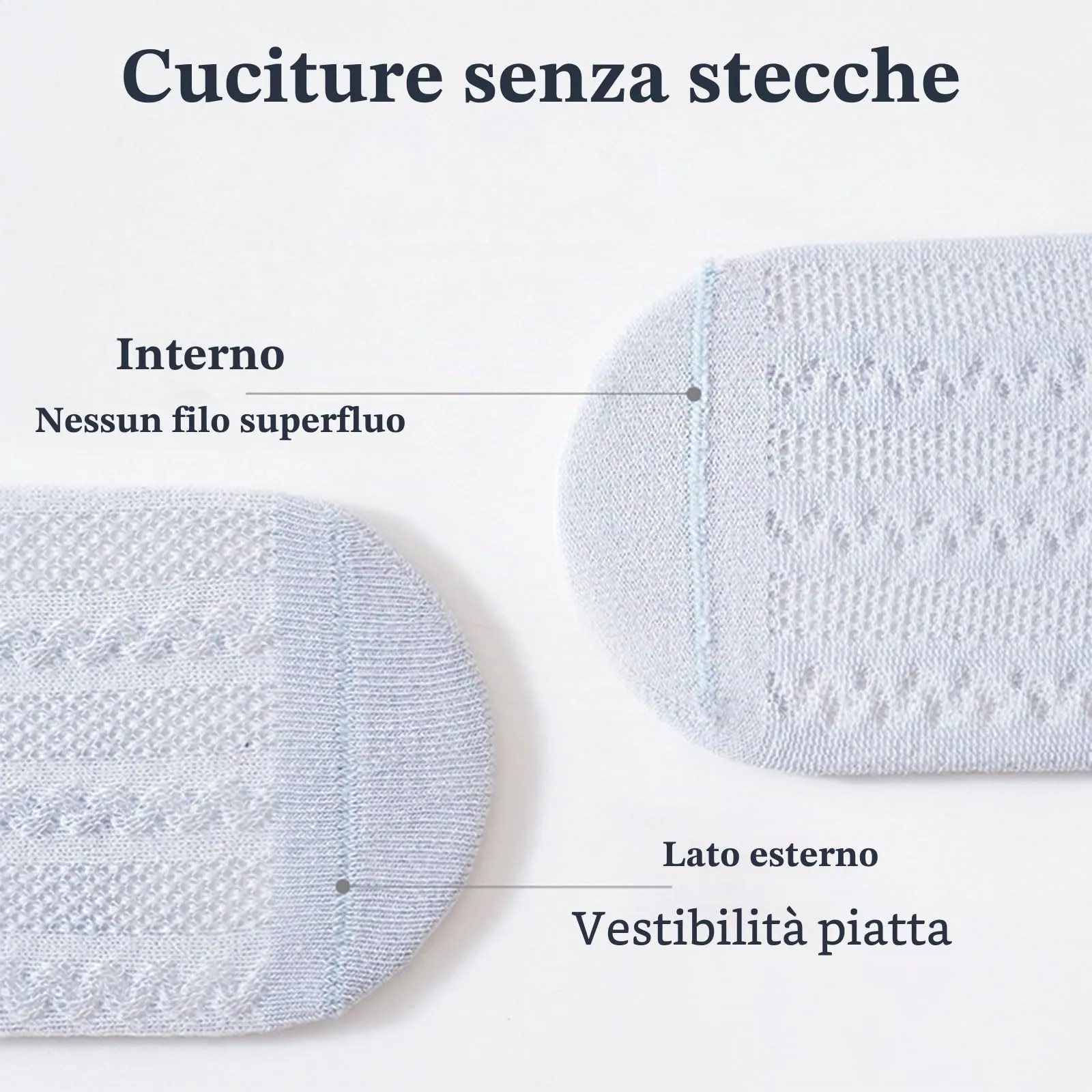 QIYIENDIAN Calzini a rete antiscivolo in cotone per bambini, 5 paia, Multicolor, 3-5 anni - immagine 4