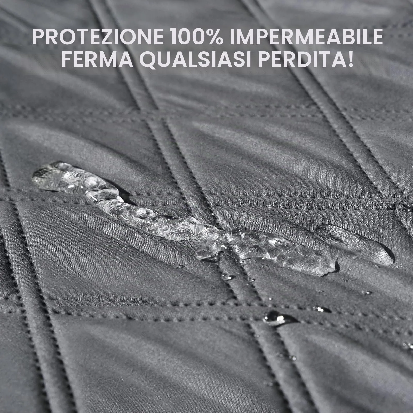 luciphia Copridivano Impermeabile per Cani e Gatti, Grigio, 208 x 304 cm - immagine 5