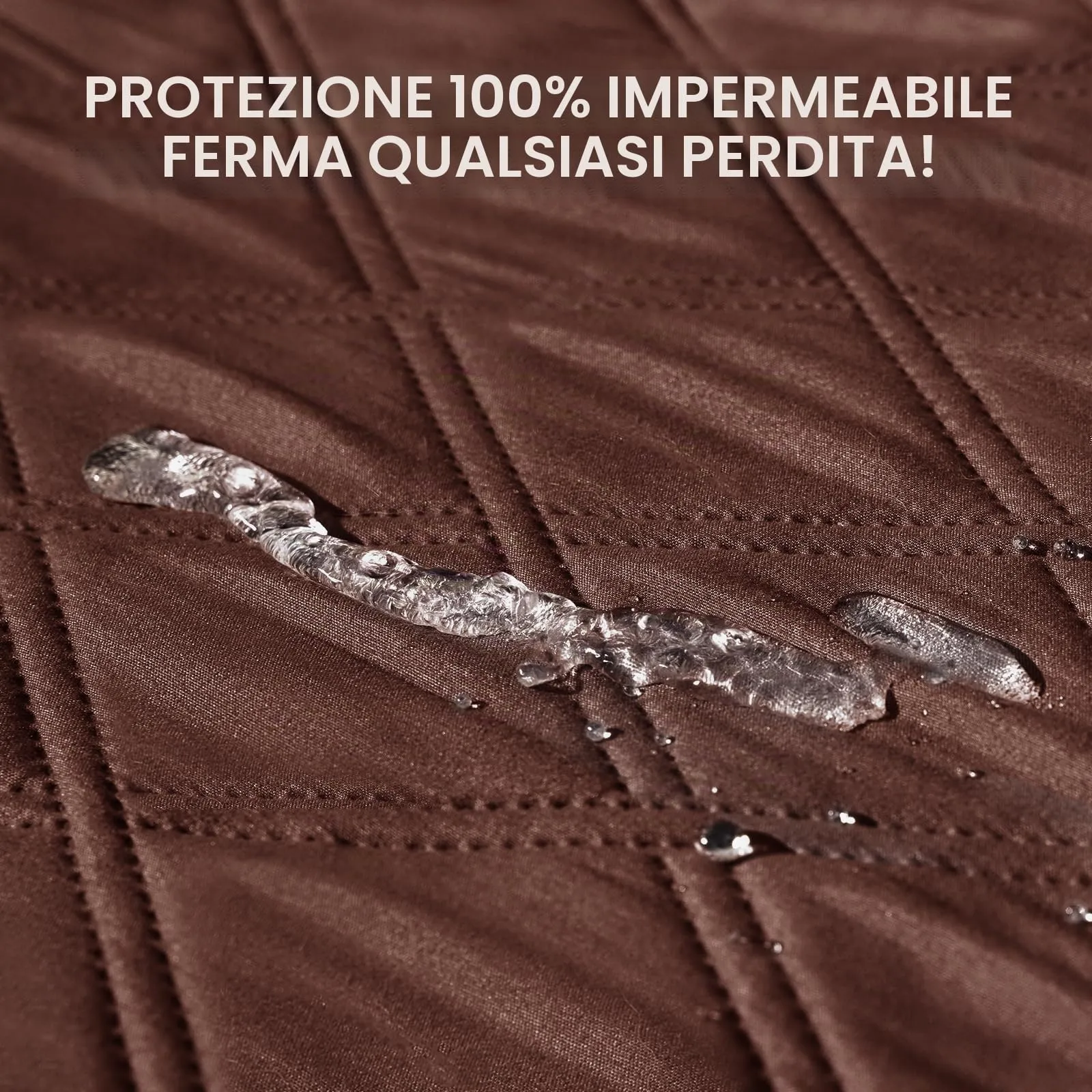 luciphia Copridivano per Cani Impermeabile con Punti Antiscivolo, Marrone 173x208cm - immagine 5
