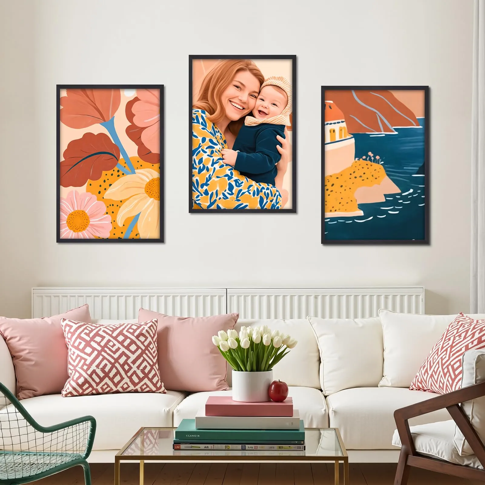 Ditwis Cornice in Alluminio Nera 40x60 cm per Poster, Foto e Opere d'Arte - immagine 3