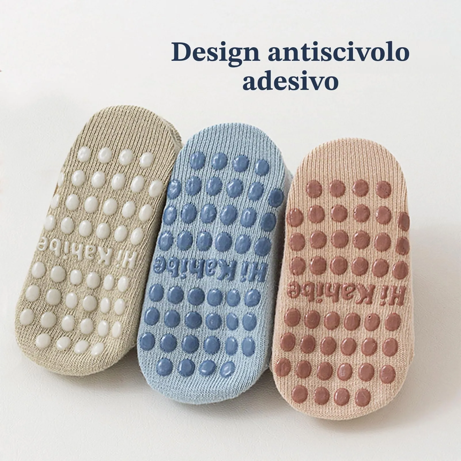 QIYIENDIAN Calzini a rete Antiscivolo in Cotone per Bambini, 5 Paia, C-Multicolor-Animal, 3-5Y - immagine 6
