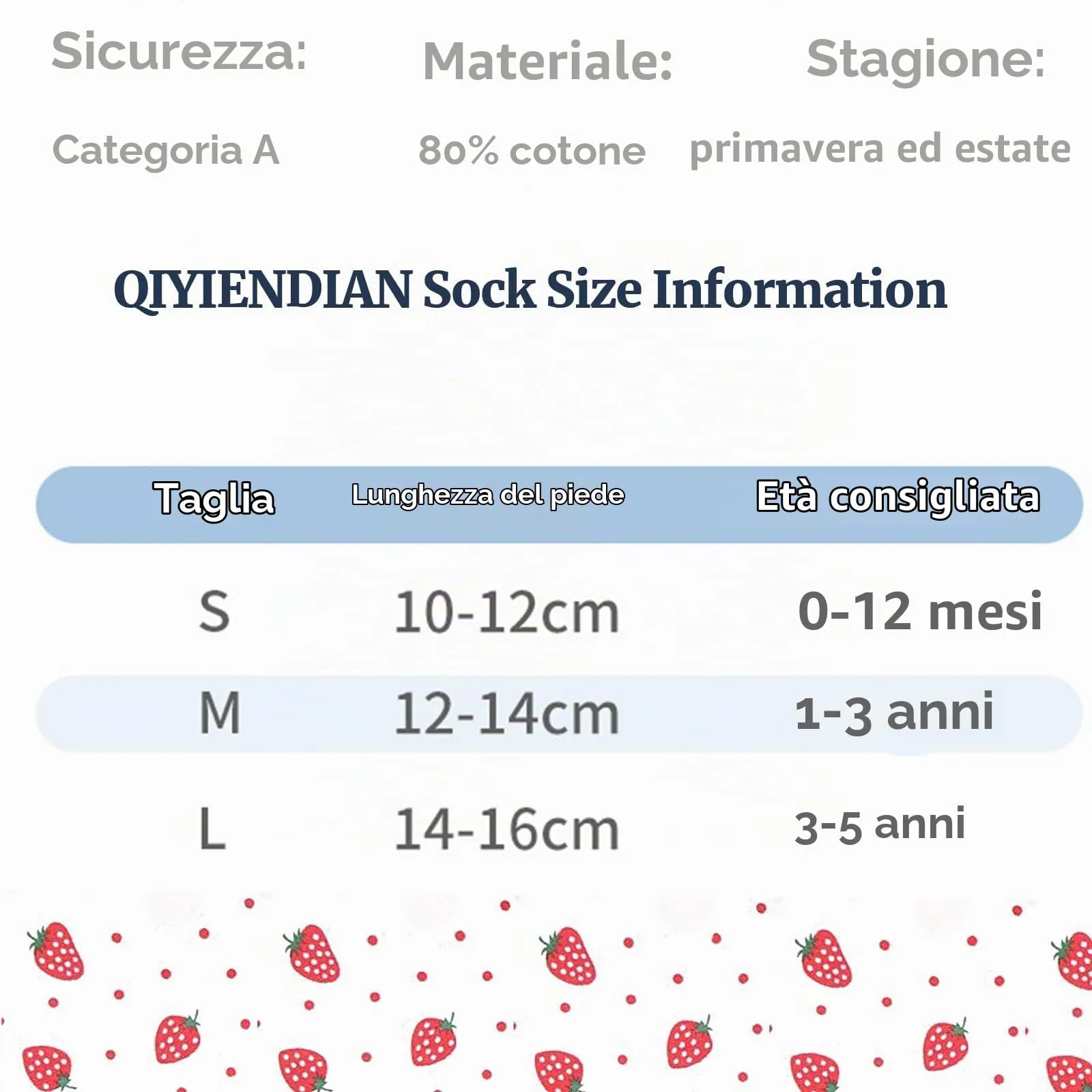 QIYIENDIAN Calzini a rete Antiscivolo in Cotone per Bambini, 5 Paia, Multicolor, 0-12M - immagine 5