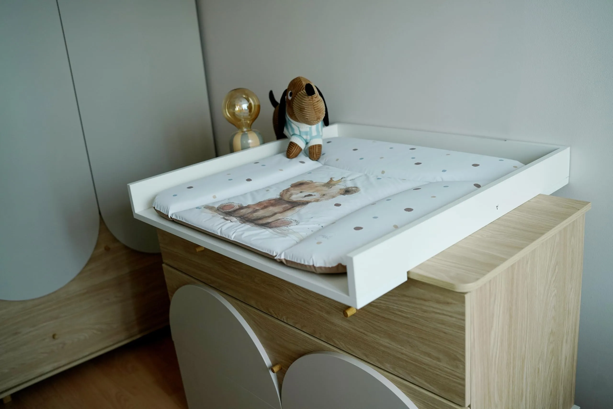 Ceba Baby Fasciatoio Materassino Lavabile e Impermeabile, Certificato Öko-Tex, 70x50 cm, Principe orso - immagine 9