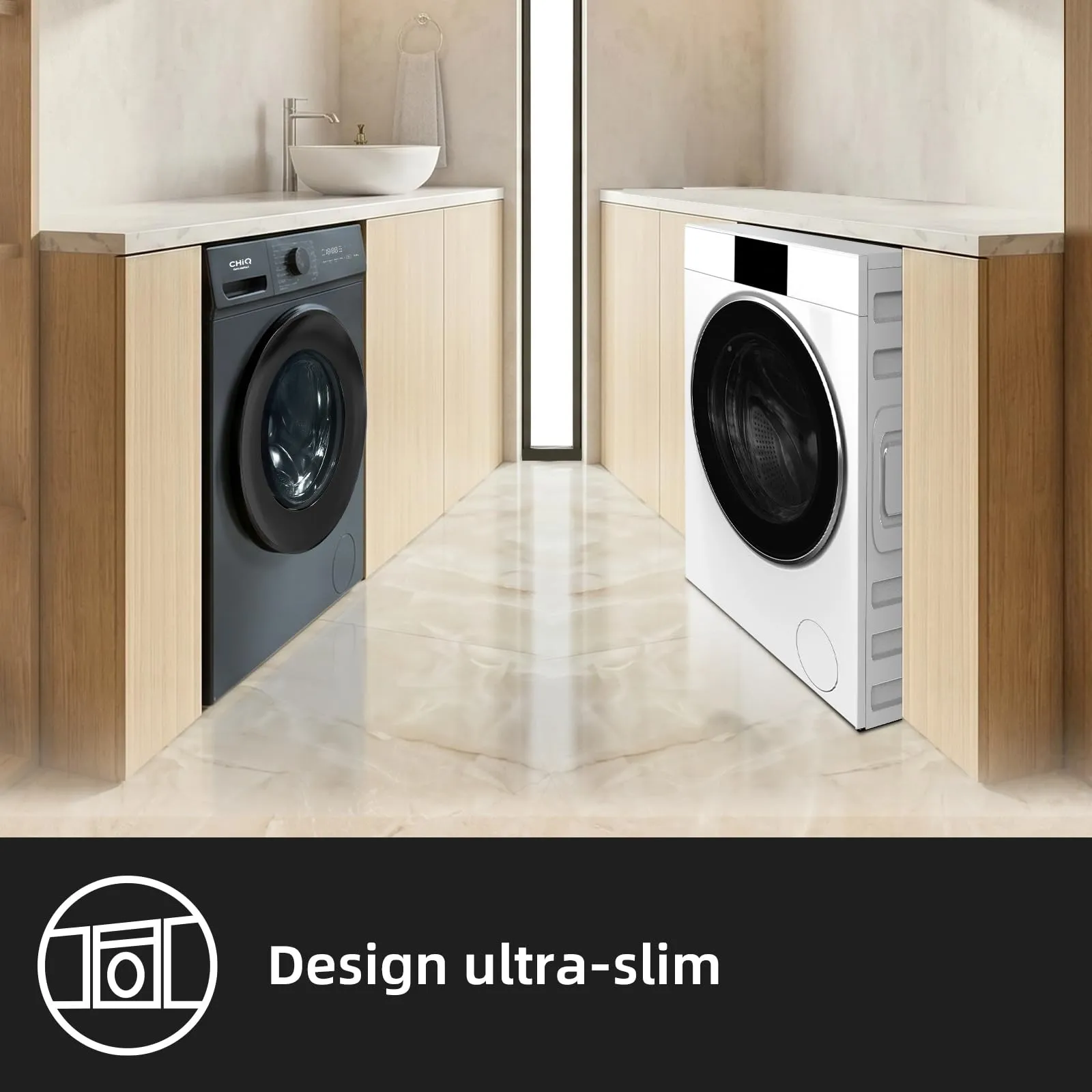 CHiQ Lavatrice Slim 7kg Classe A Grigio (CW07123863AX) - immagine 5