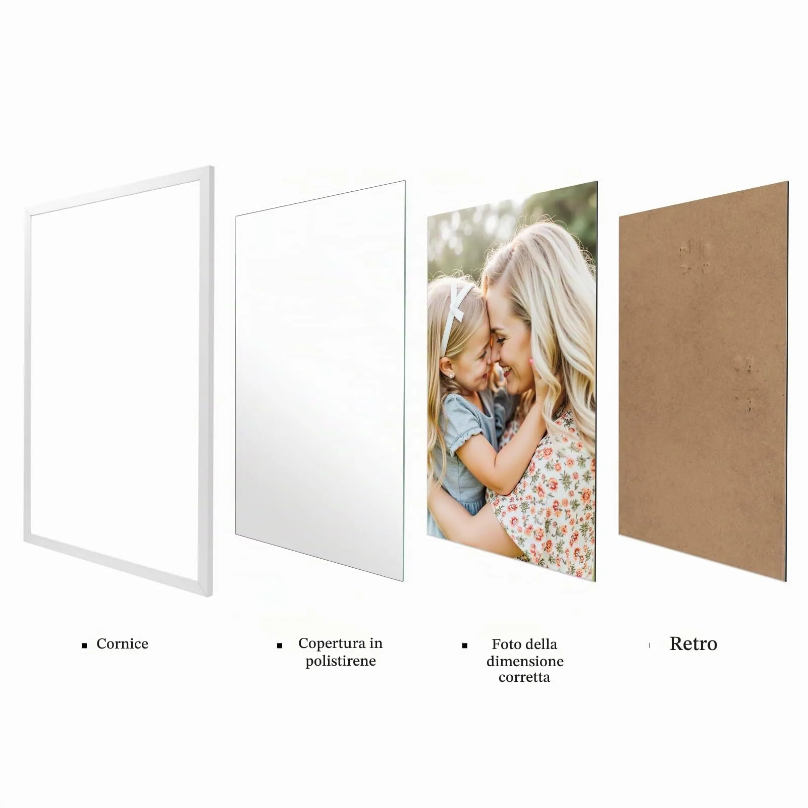 Ditwis Cornice A2 in Alluminio Bianca, 42x59,4 cm - immagine 3