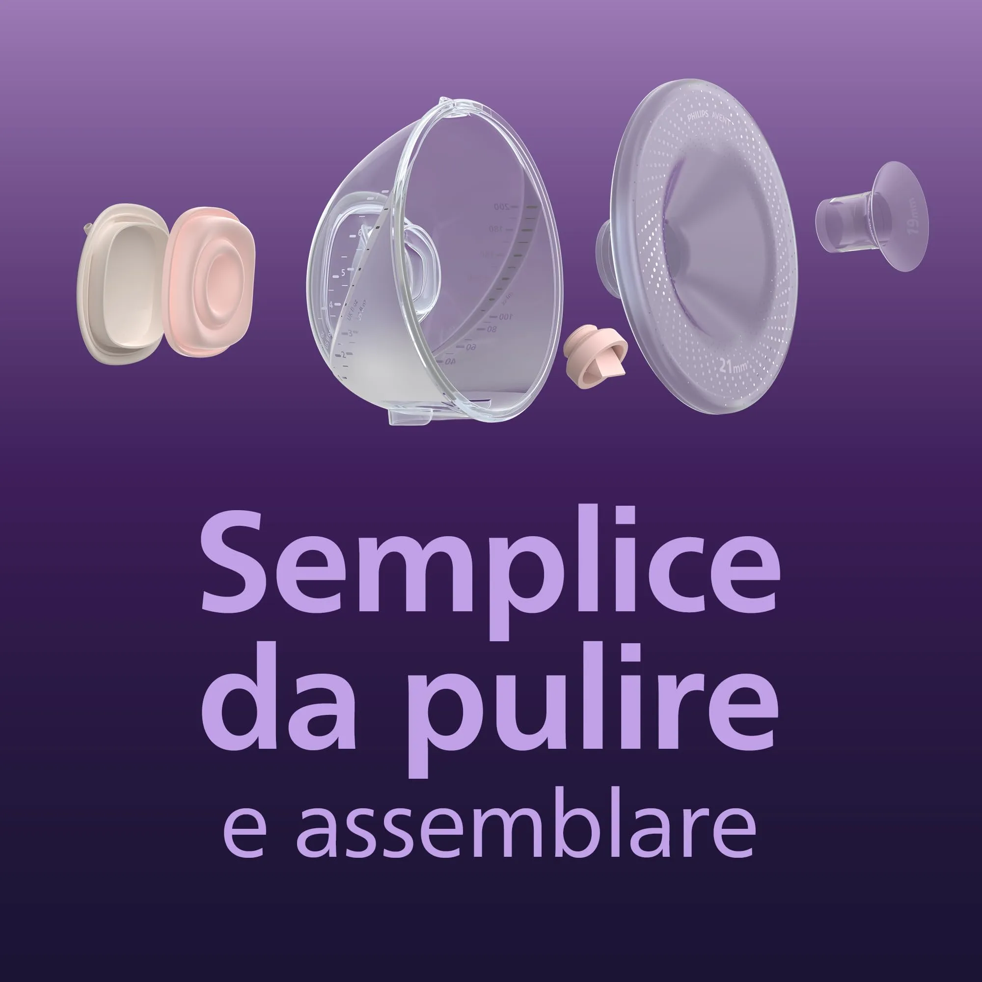 Philips Avent Inserti per Tiralatte Elettrico Indossabile 15 mm e 17 mm, SCF554/11 - immagine 5