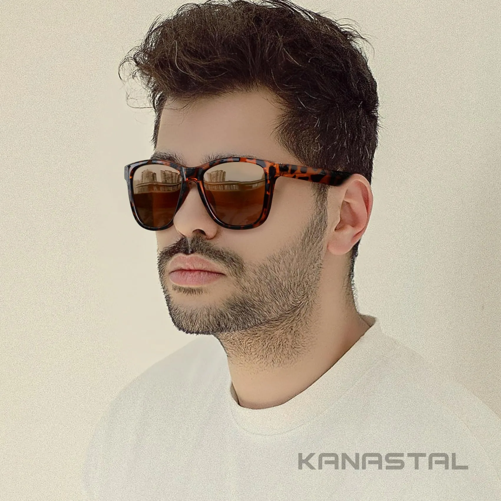 KANASTAL Occhiali da Sole Polarizzati UV400 Marroni Tartarugati per Uomo e Donna - immagine 2