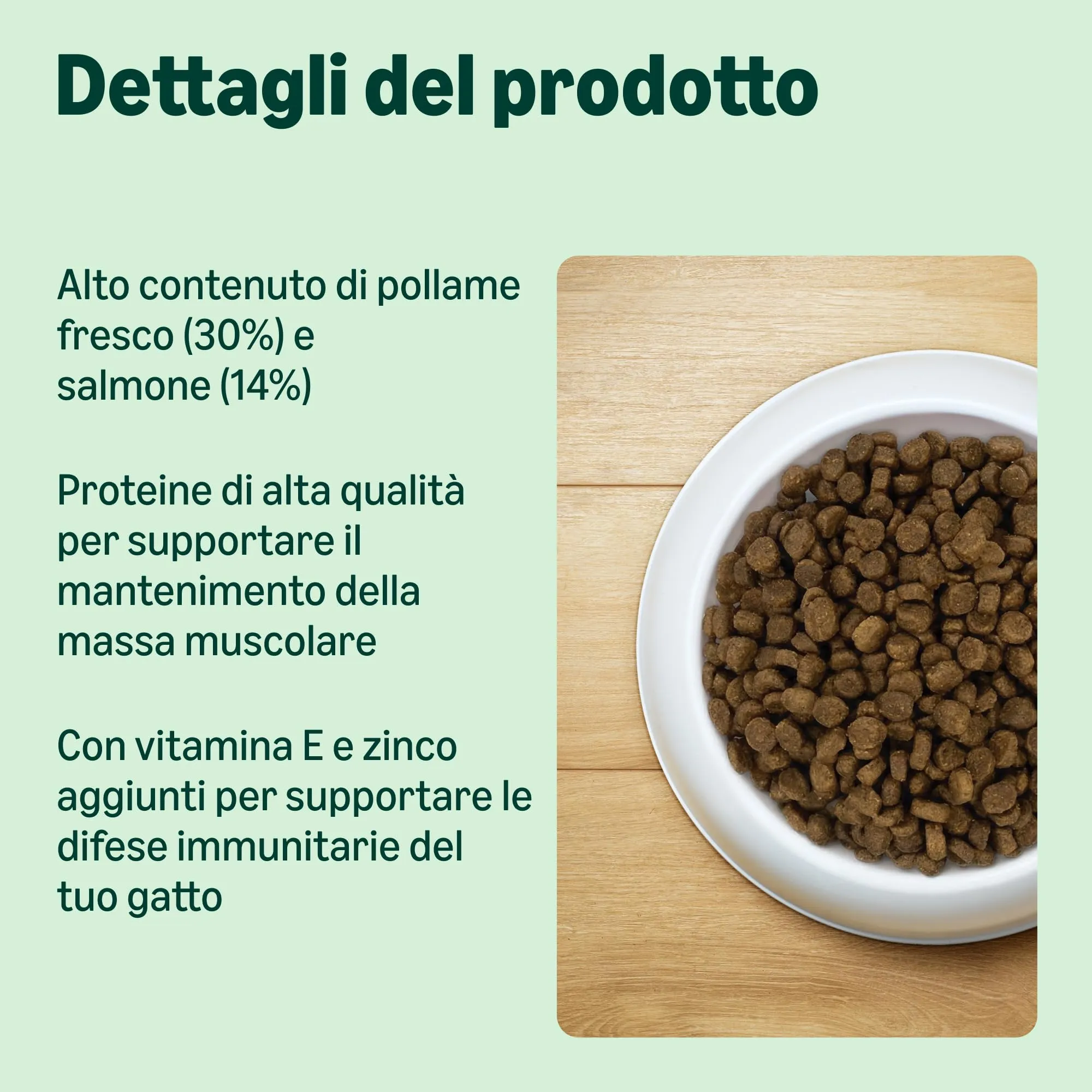 by Amazon Grainfree Recipe Cibo secco per gatti adulti con salmone fresco, 3 kg - immagine 2