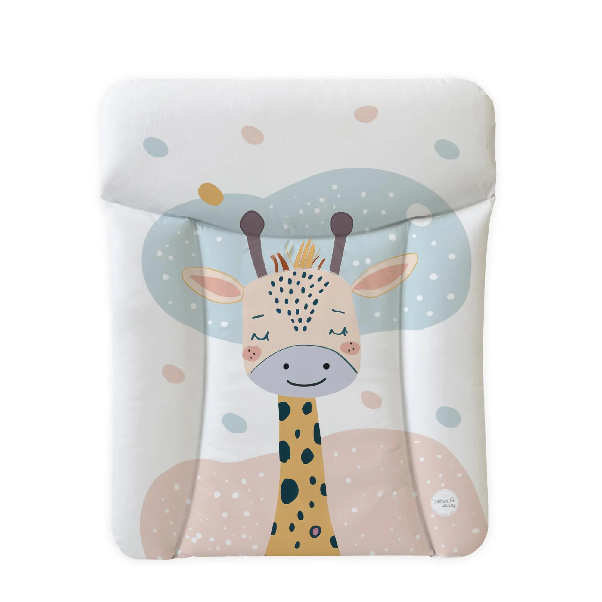 Ceba Baby Fasciatoio Materassino Lavabile e Impermeabile Öko-Tex, 70x50 cm, Giraffa sognante - immagine 1