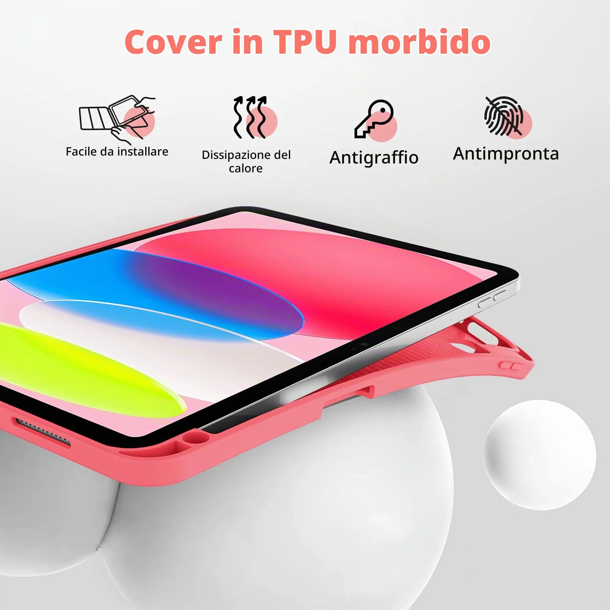 CACOE Cover per iPad 11 Generazione (A16) / iPad 10 Generazione 10.9 (2022) - immagine 5