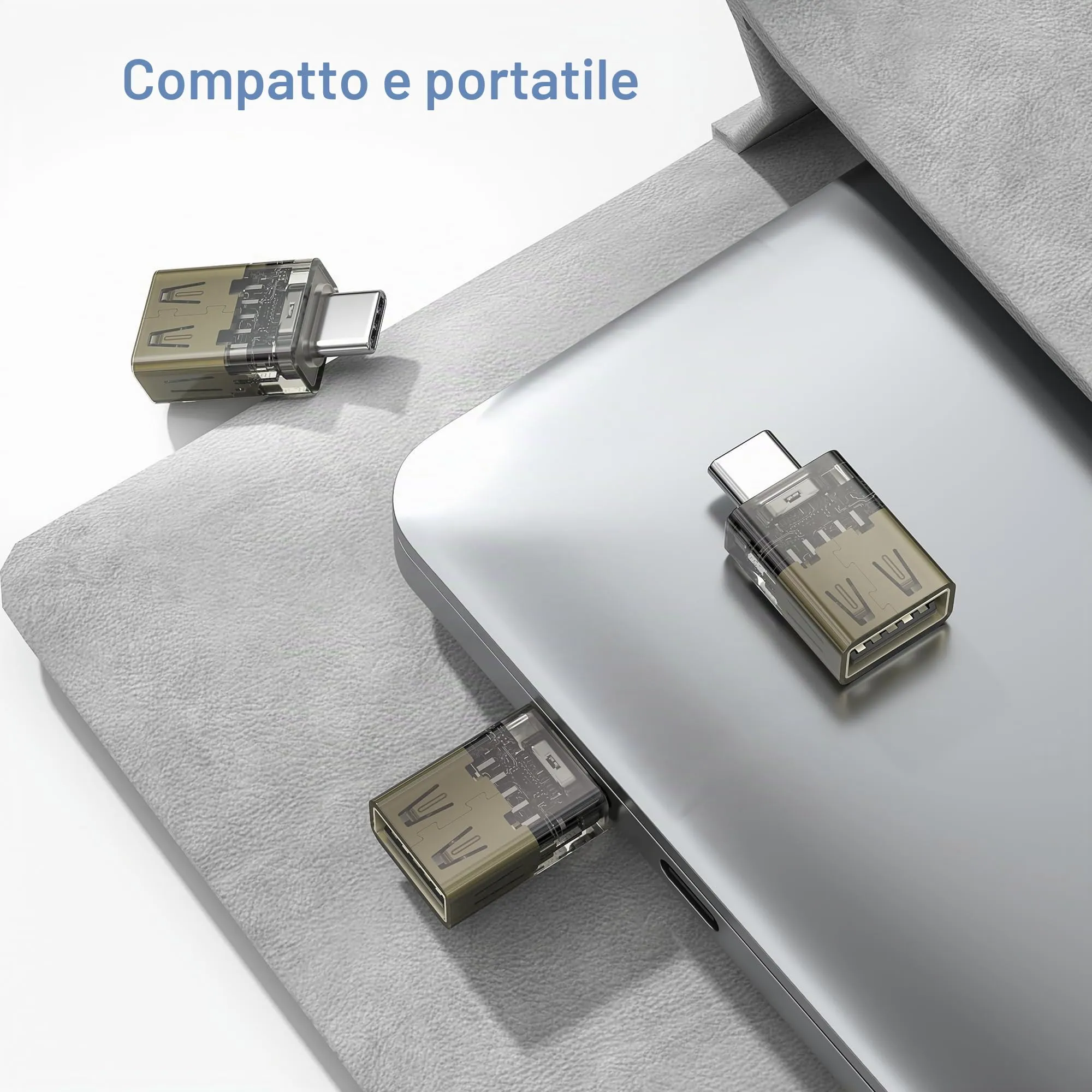 BASESAILOR Adattatore USB-C a USB 3.2 Femmina OTG, 3 Pezzi - immagine 6