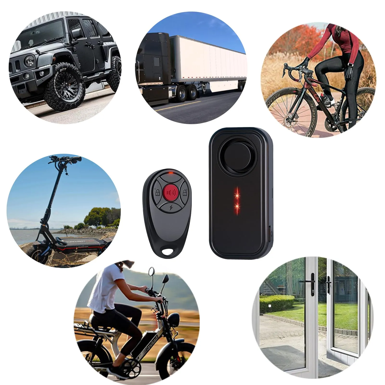 Mengshen Allarme Antifurto a Vibrazione 113dB Impermeabile IP66 per Bici, Moto, Auto e Casa - immagine 5