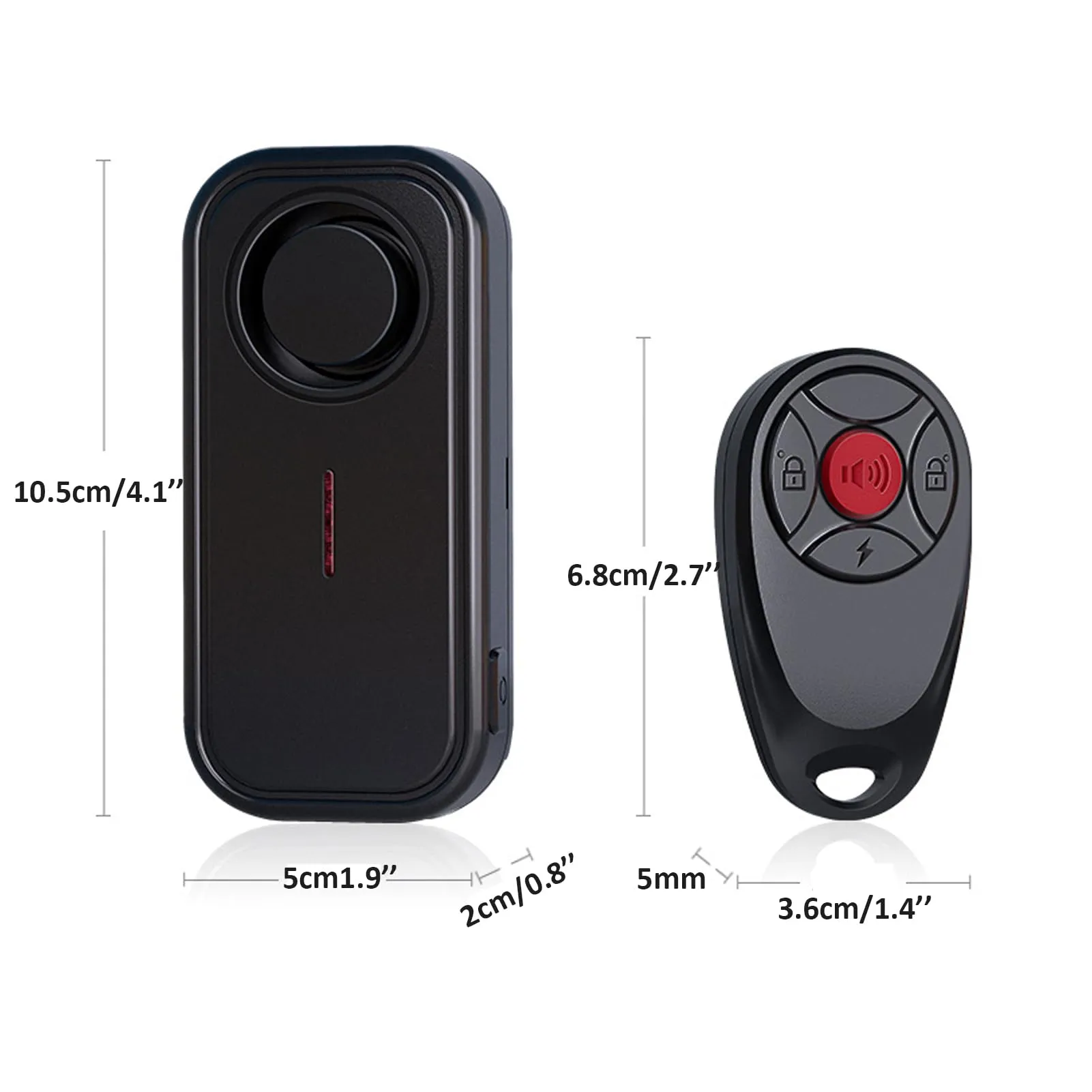 Mengshen Allarme Antifurto a Vibrazione 113dB Impermeabile IP66 per Bici, Moto, Auto e Casa - immagine 6