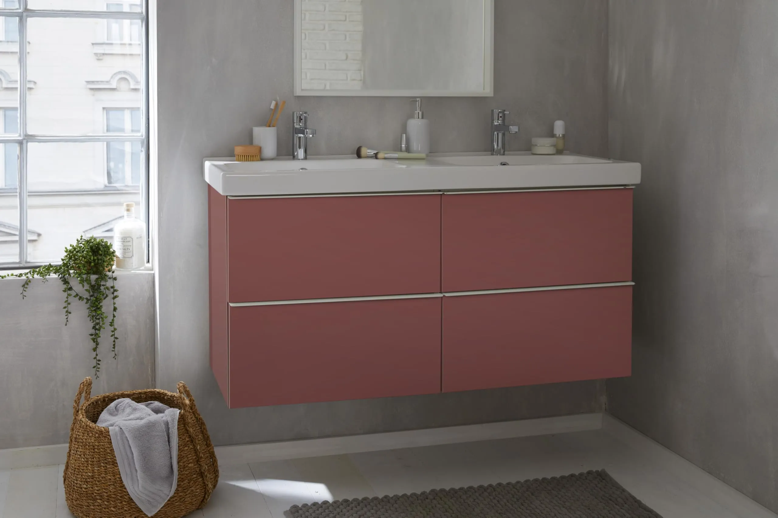 d-c-fix Pellicola Adesiva per Mobili, Rosso Ruggine, 45 cm x 2 m - immagine 2