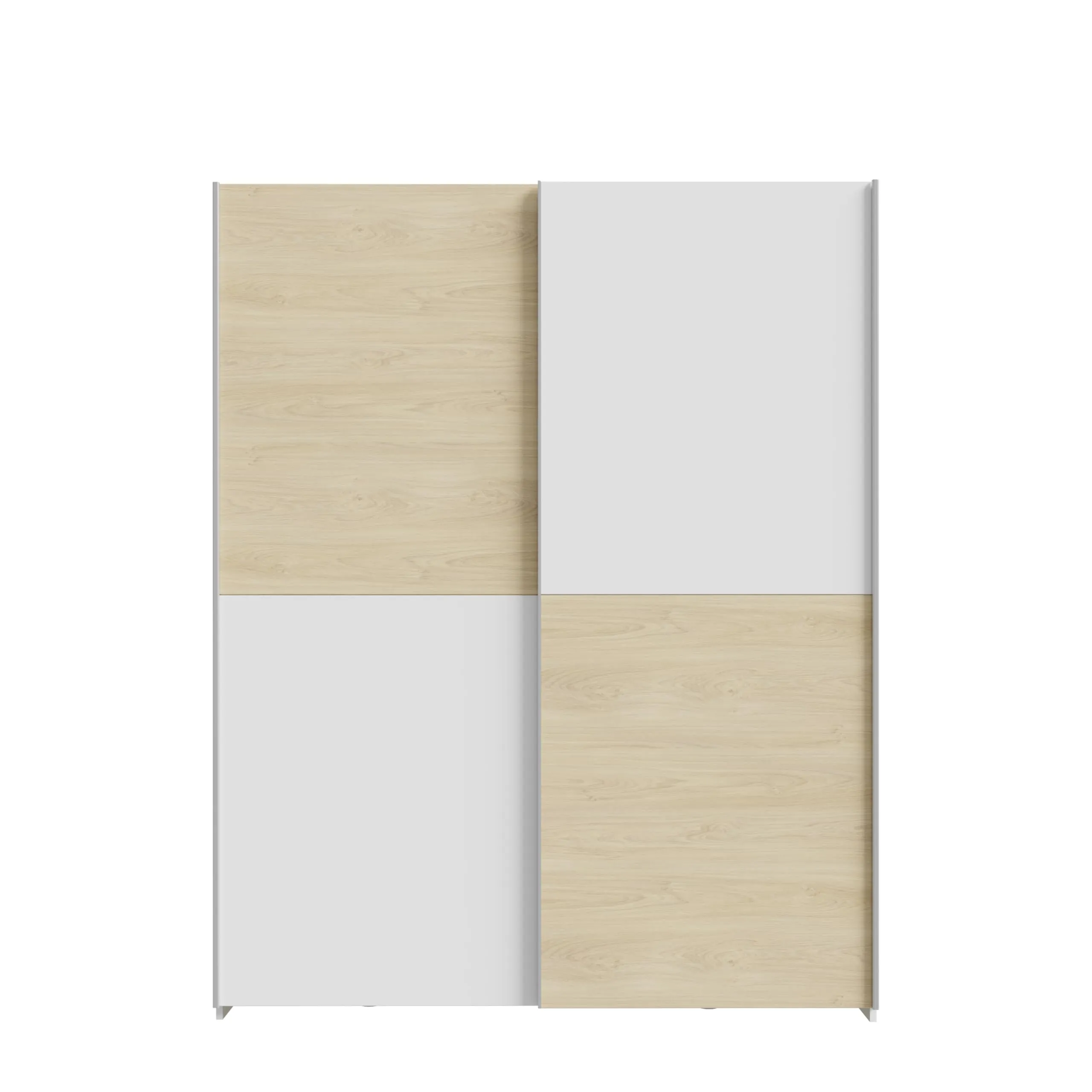 AVANTI TRENDSTORE Freddy Armadio con ante scorrevoli in legno truciolare 150,1x190,5x61,2 cm - immagine 1