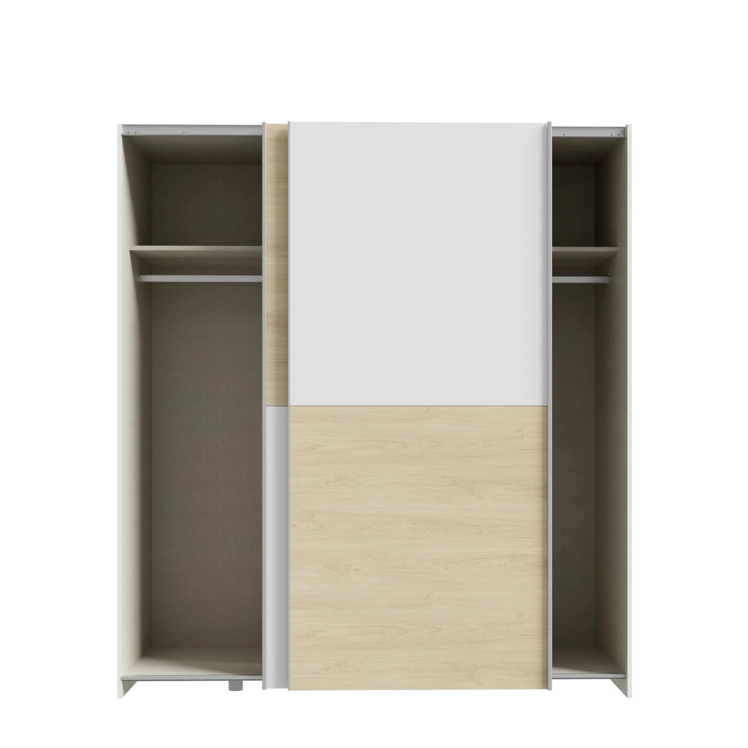 AVANTI TRENDSTORE Freddy Armadio con ante scorrevoli in legno truciolare 150,1x190,5x61,2 cm - immagine 4