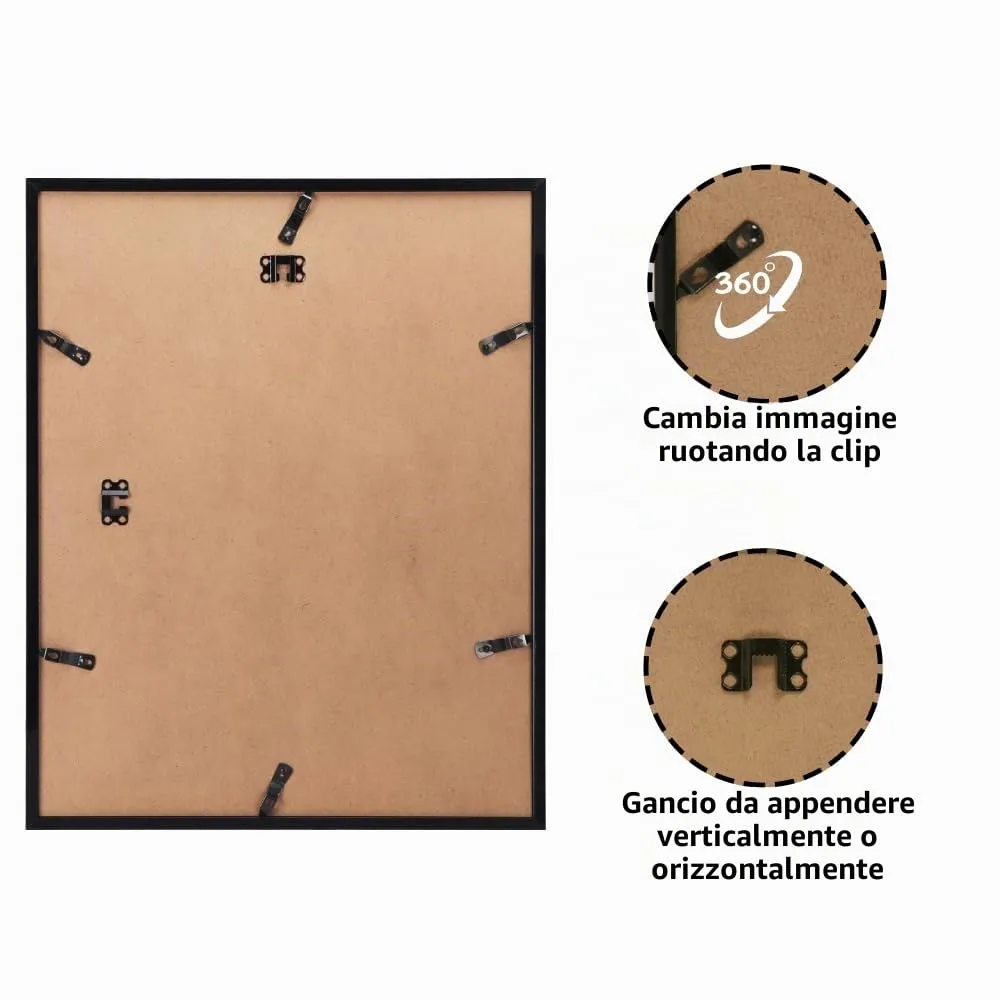 Giftgarden Cornice in PVC, 40x50cm, Nero - immagine 5