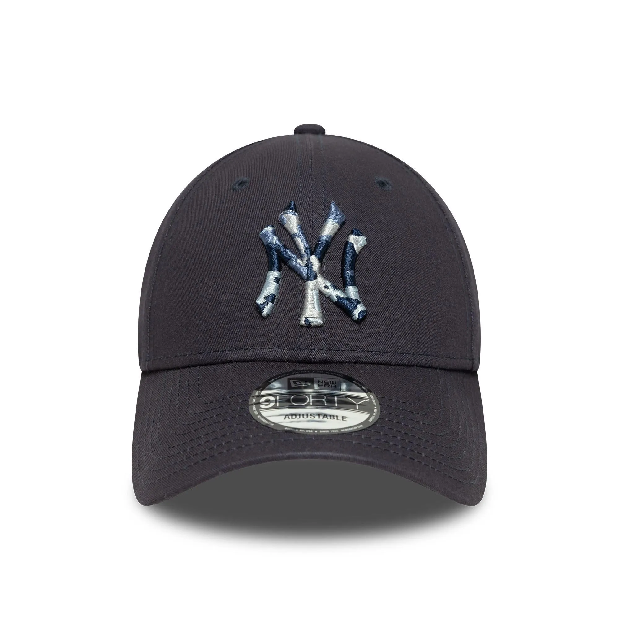 New Era New York Yankees 9Forty Camouflage Logo Adjustable MLB Cap - Blue - immagine 2