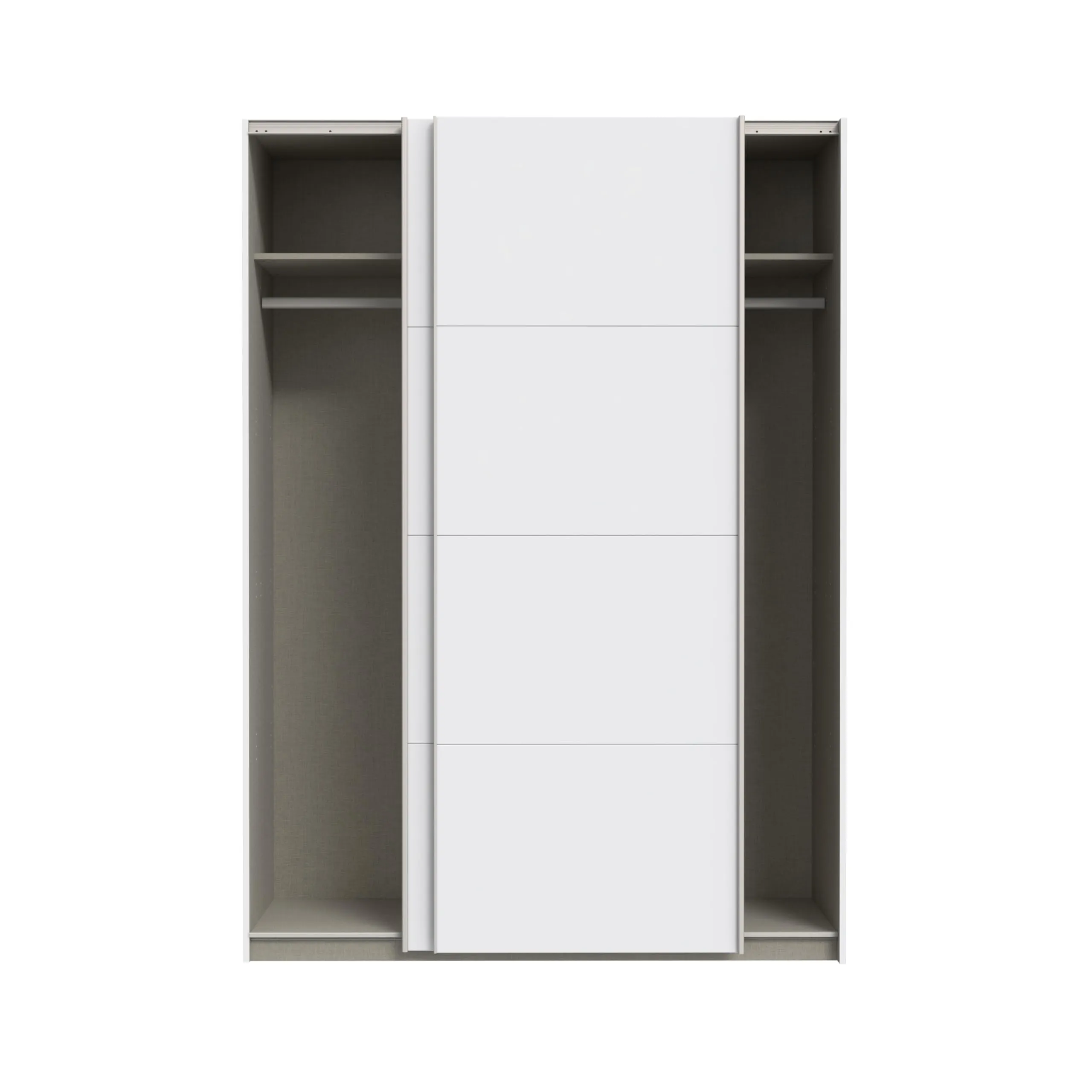 Avanti Trendstore Freddy 2 Armadio con ante scorrevoli in legno truciolare, Bianco, 150,1x210,5x61,2 cm - immagine 3