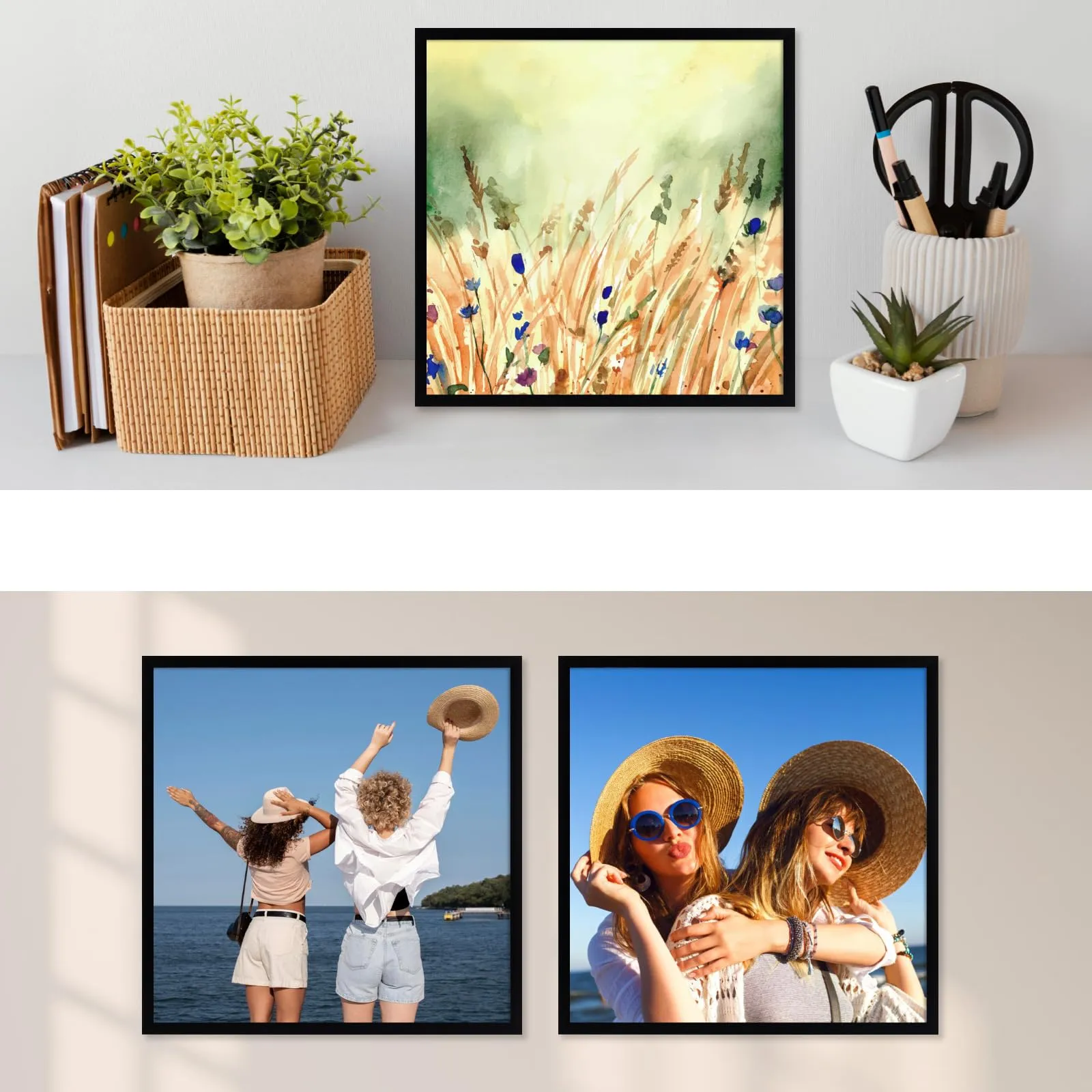 Giftgarden Cornice in PVC Nera, 40x40 cm, 1 Pezzo - immagine 3
