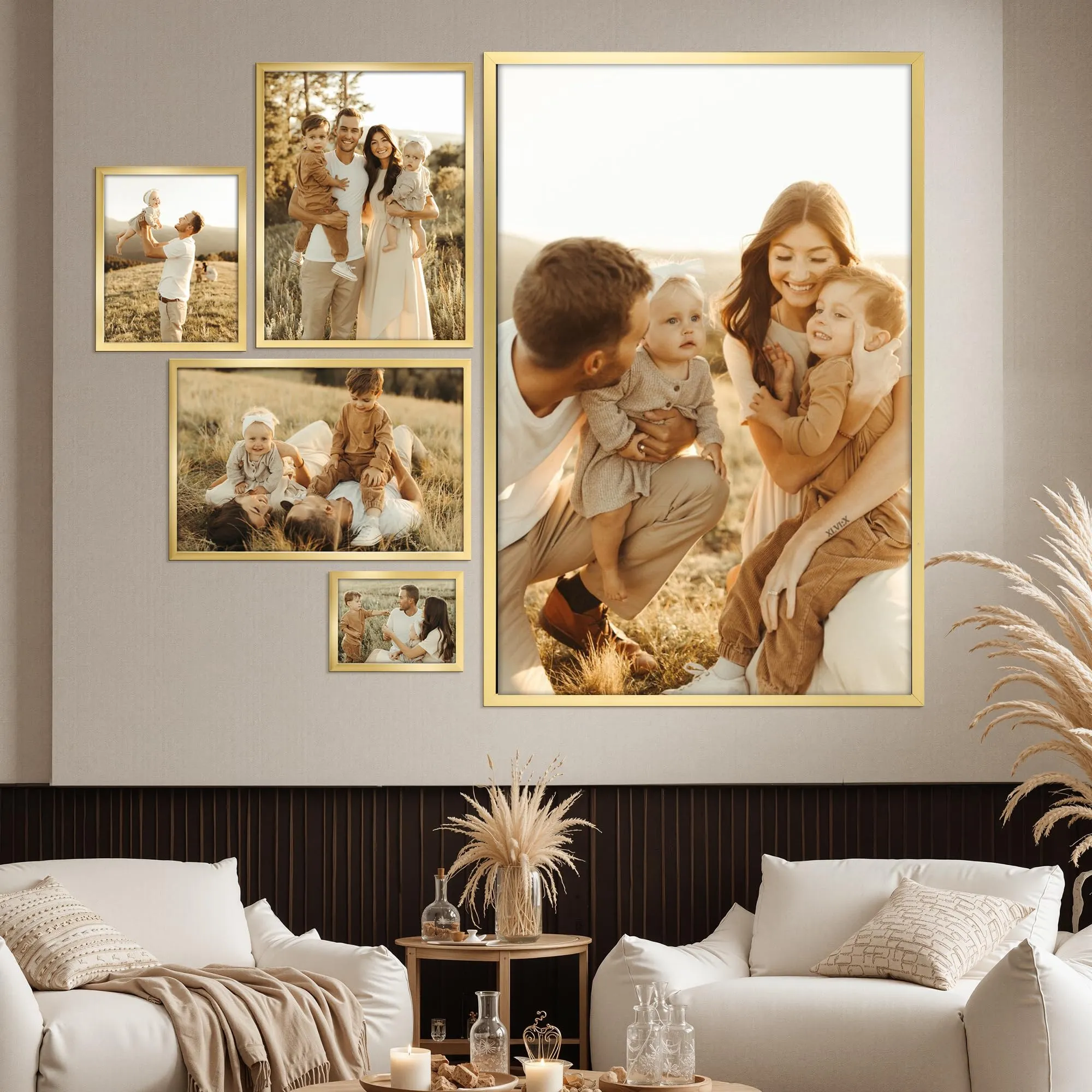Giftgarden Cornice in Alluminio Dorata 61x91.5 cm, 1 Pezzo - immagine 5
