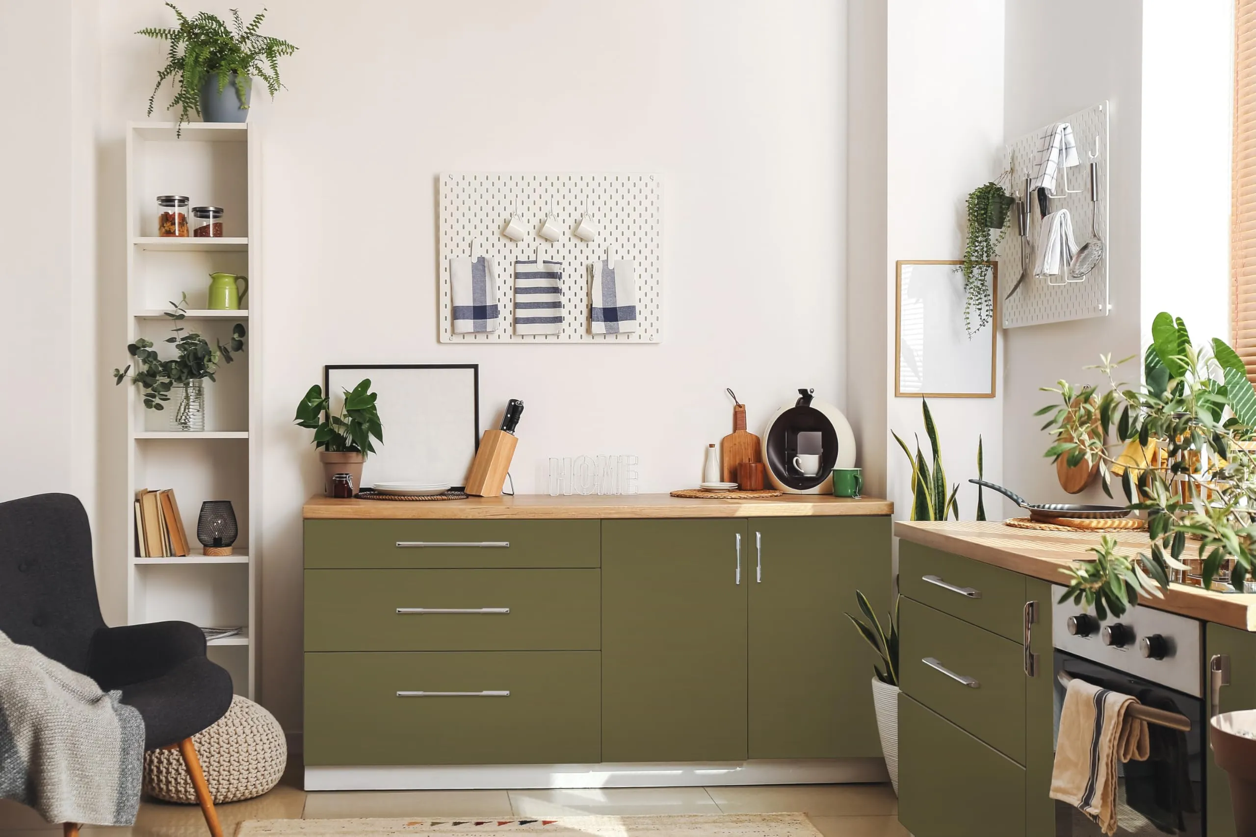 d-c-fix Pellicola Adesiva per Mobili Olive Green, 67,5 cm x 2 m - immagine 2