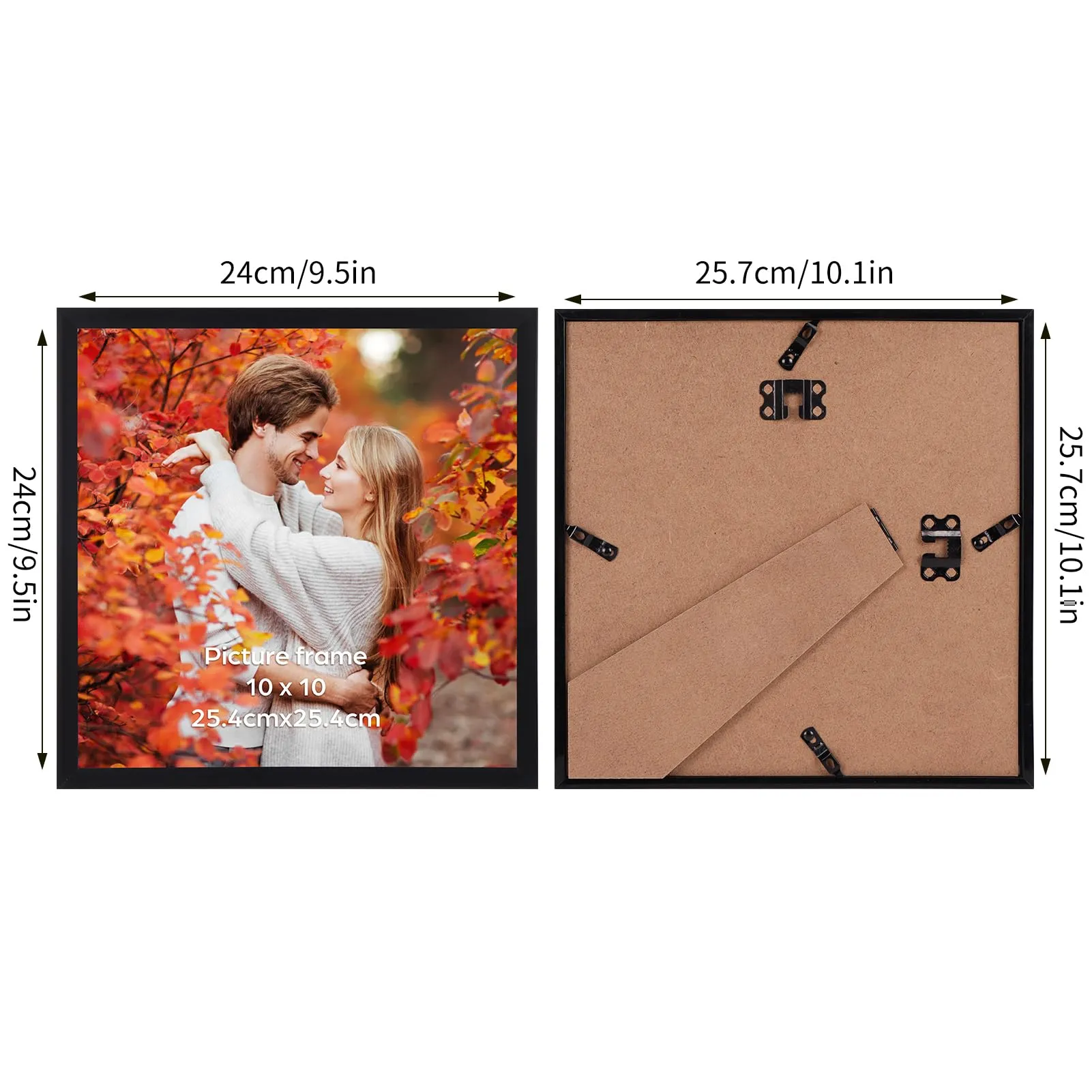 Ditwis Cornice Quadrata 25x25 Nera - immagine 2