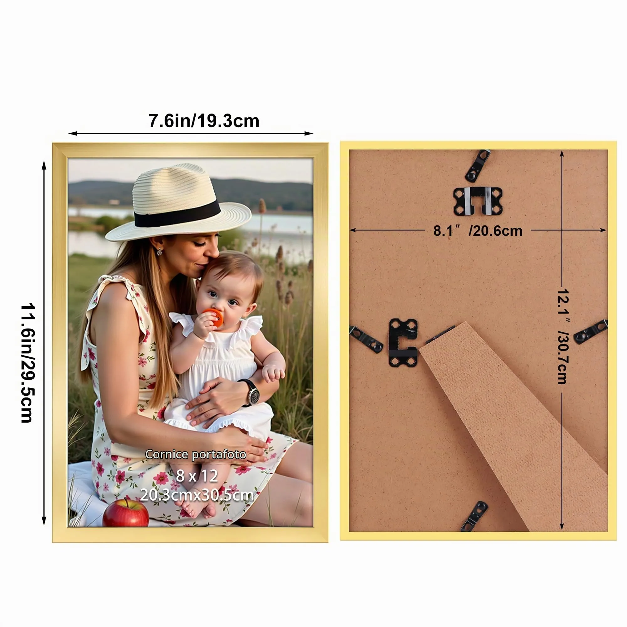 Ditwis Cornice Foto 20x30 cm, Oro - immagine 2