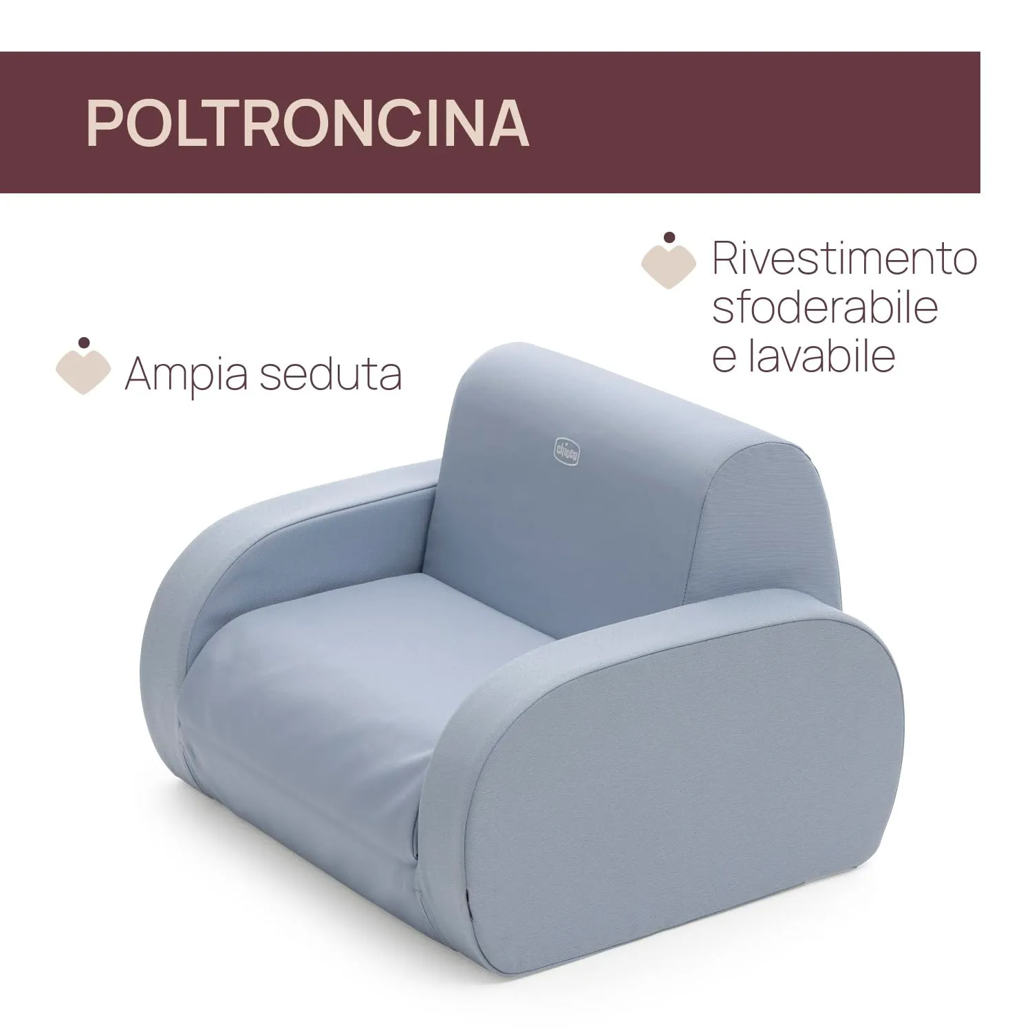 Chicco Twist Poltroncina per Bambini Trasformabile in Sdraio e Divanetto, 12+ Mesi - immagine 4