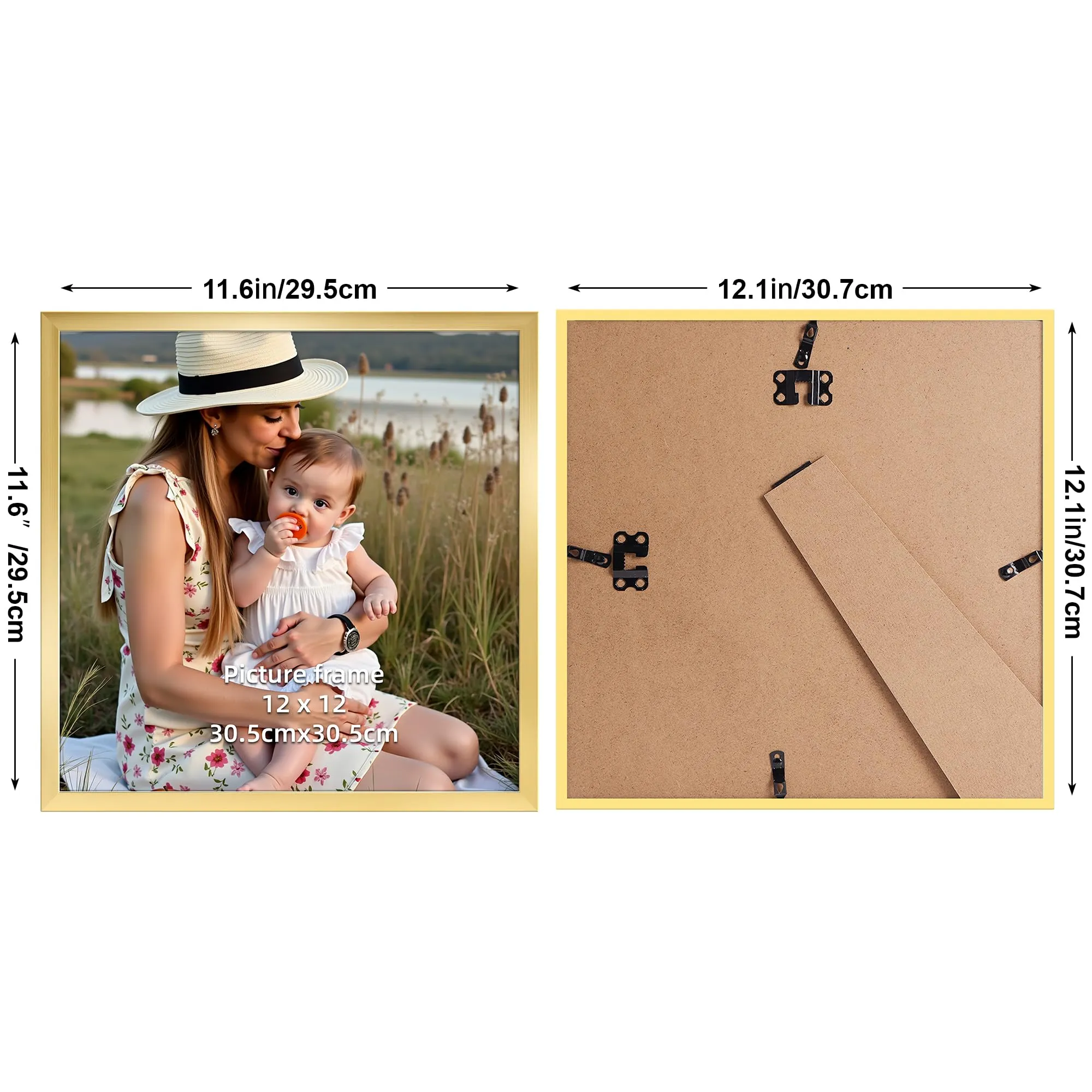 Ditwis Cornice Quadrata 30x30 cm Oro - immagine 2