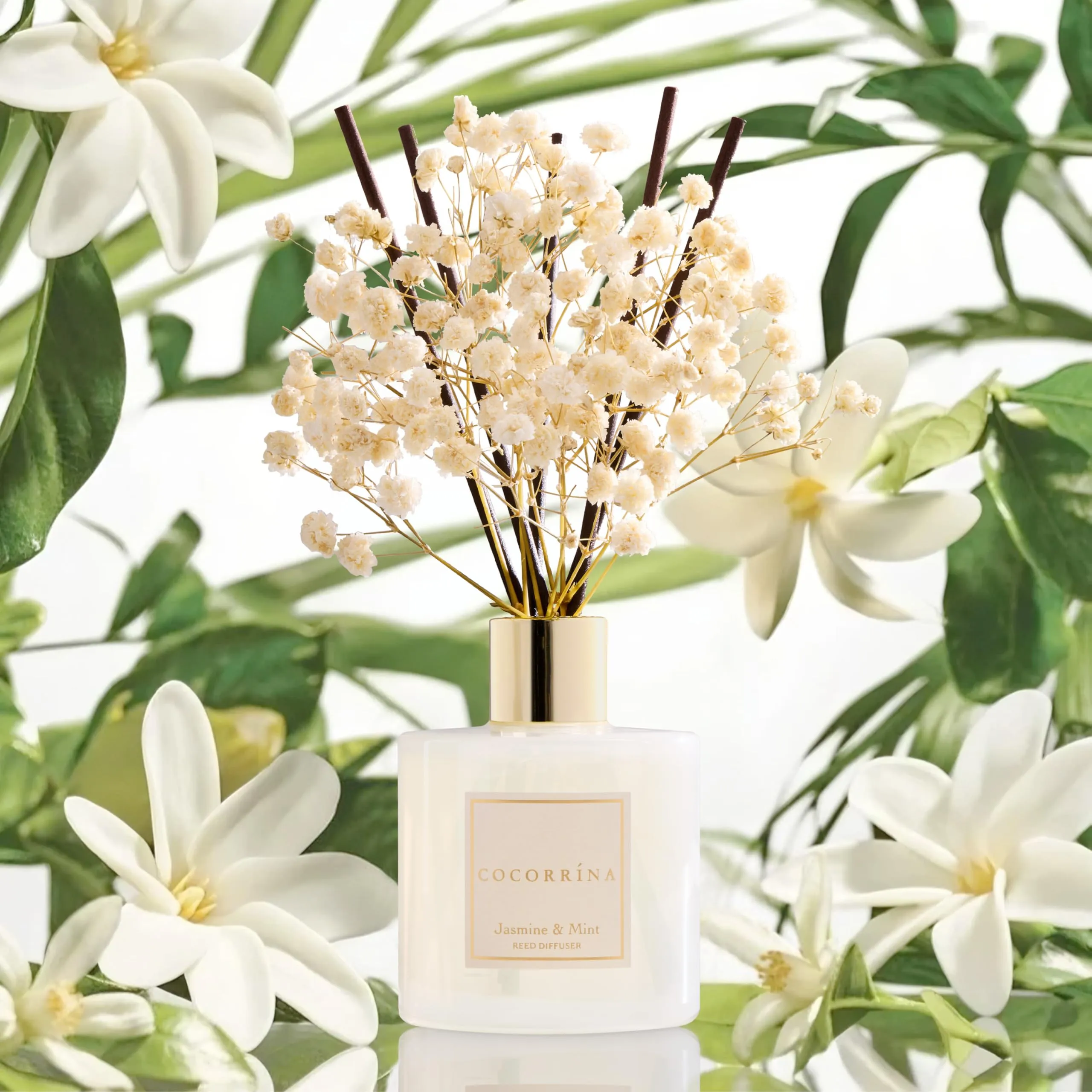 COCORRÍNA Diffusore Profumo Ambiente Jasmine & Mint, 200ml - immagine 5