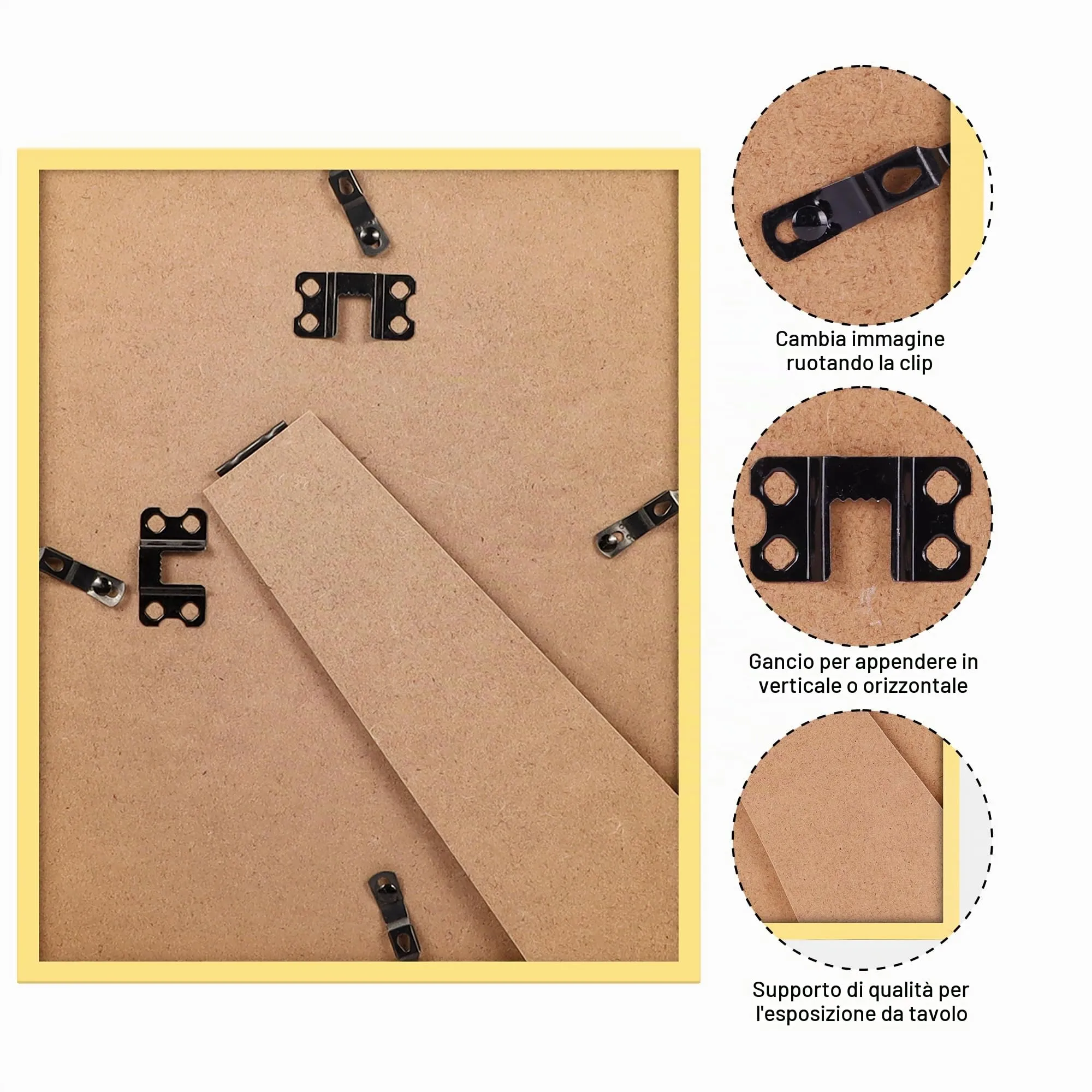 Ditwis Cornice 20x25 cm Oro per Foto 20x15 cm - immagine 7