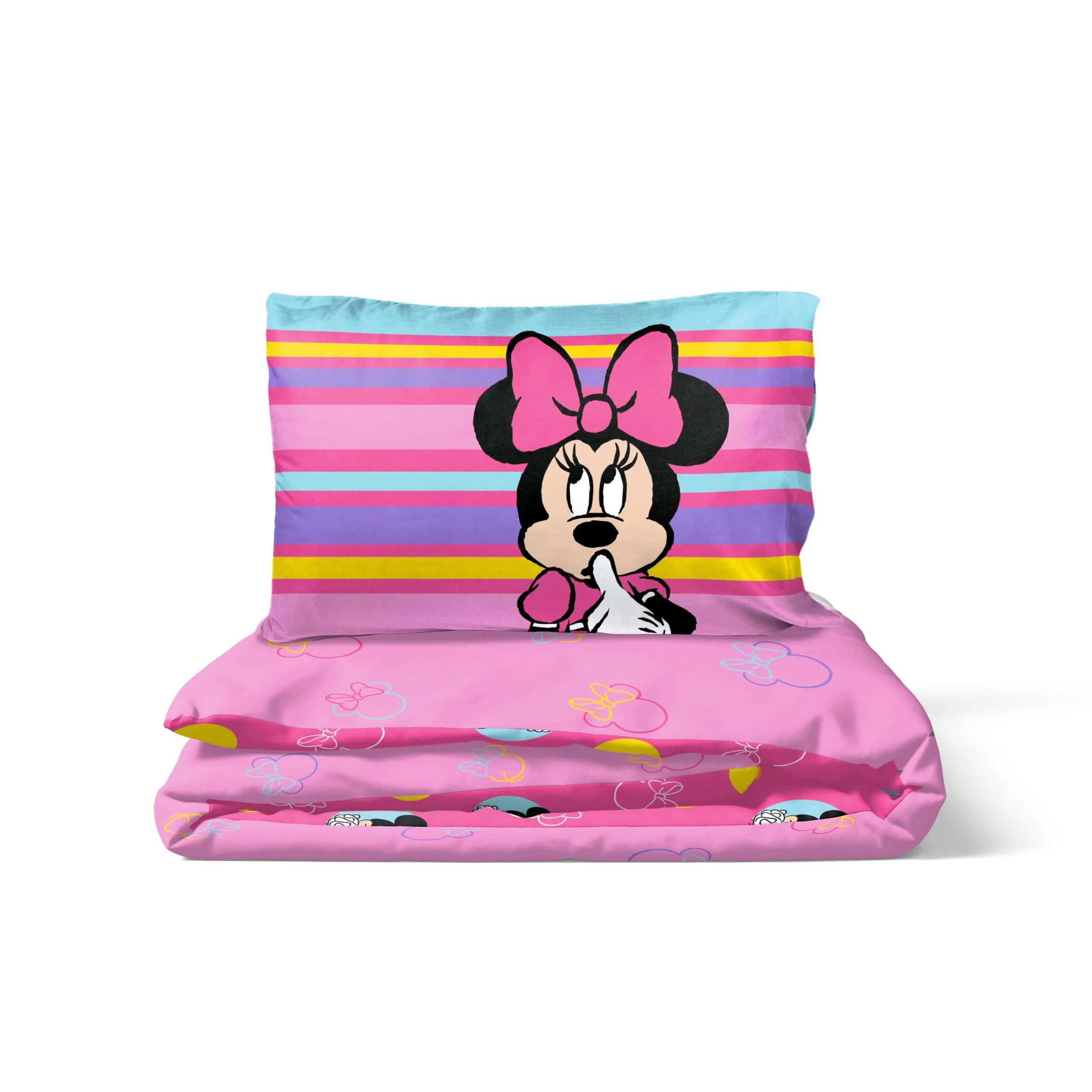 Jay Franco Disney Topolina Rosa Set Copripiumino Singolo in Cotone con Federa 50 x 70 cm - immagine 4