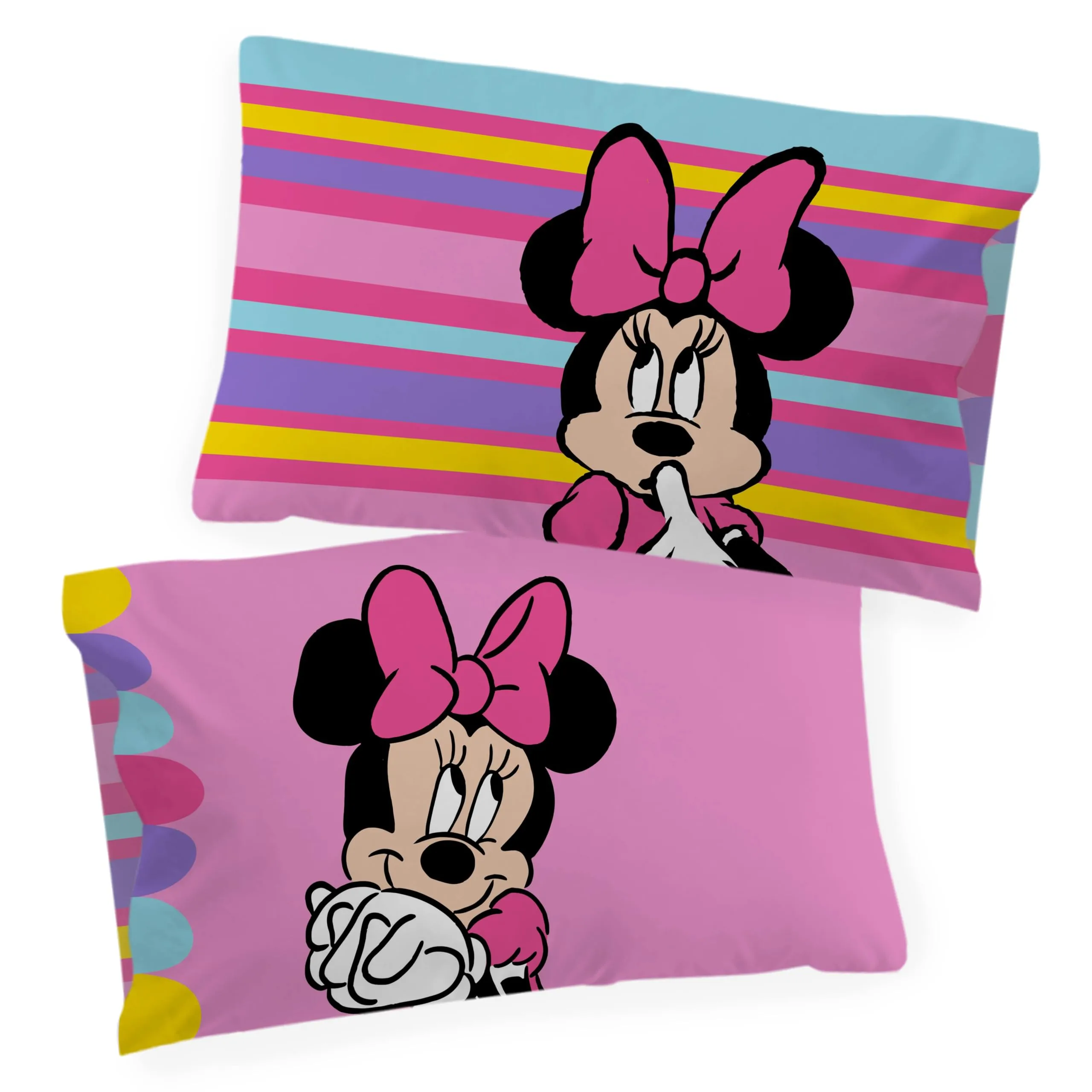 Jay Franco Disney Topolina Rosa Set Copripiumino Singolo in Cotone con Federa 50 x 70 cm - immagine 5
