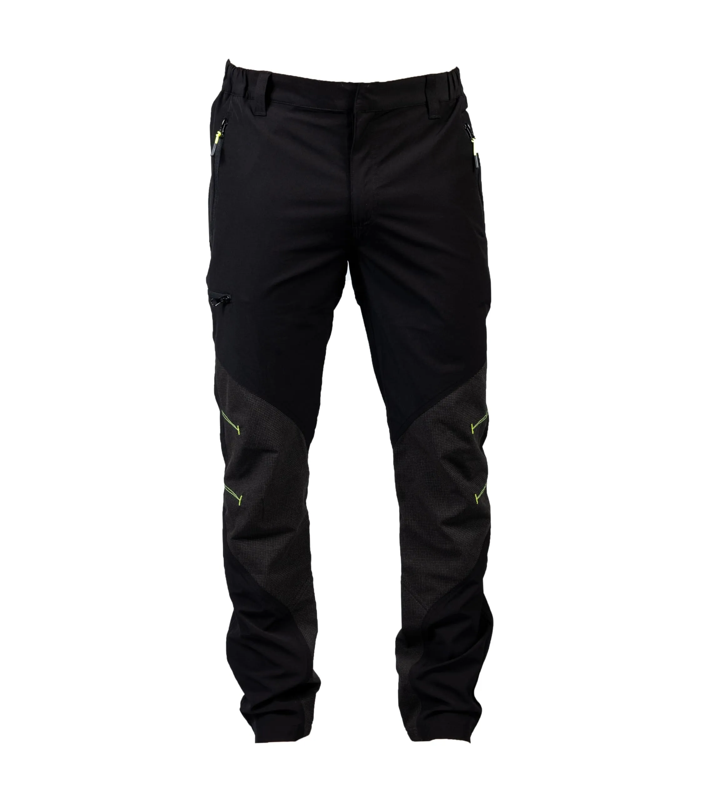 Ergos Workwear JRC Adamello Men's 4-Way Stretch Work Pants, Multi-Pocket, Triple Stitched, Black, 3XL - immagine 1