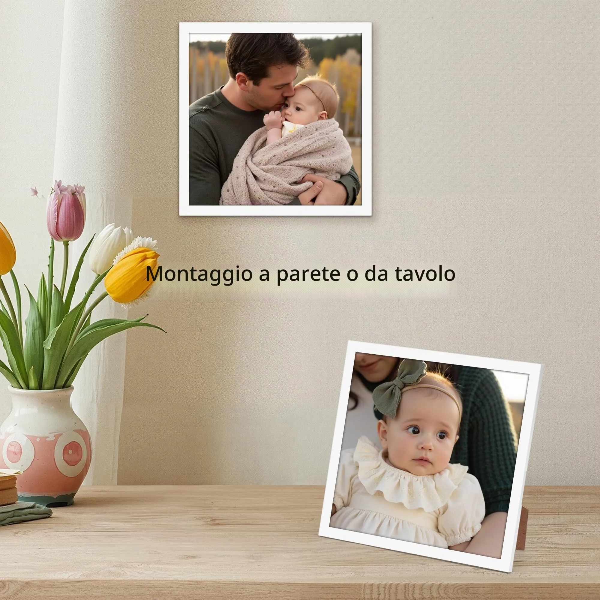 Ditwis Cornice Quadrata 20x20 Bianca - immagine 5