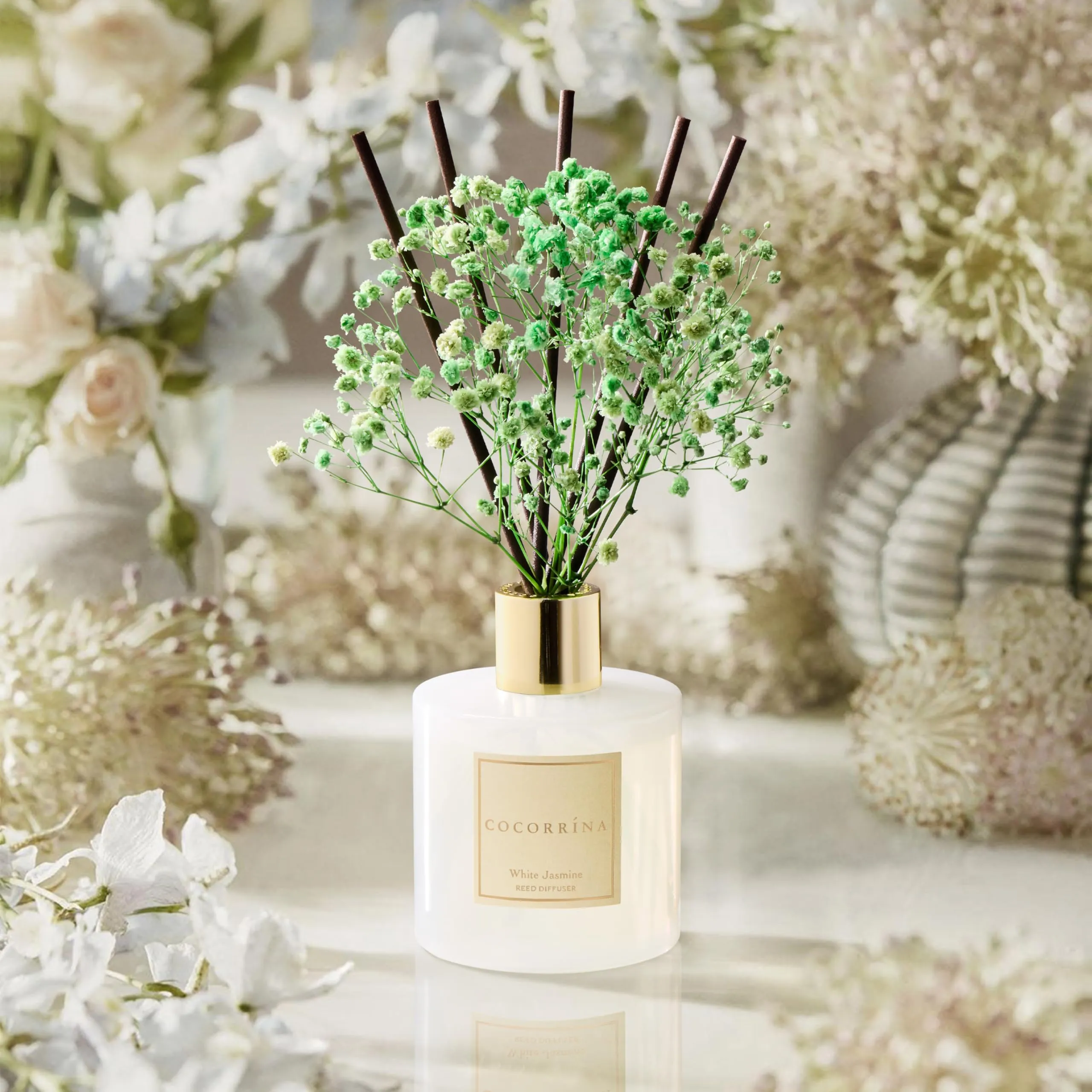 COCORRÍNA Diffusore Profumo Ambiente White Jasmine, 200ml con Bastoncini - immagine 5