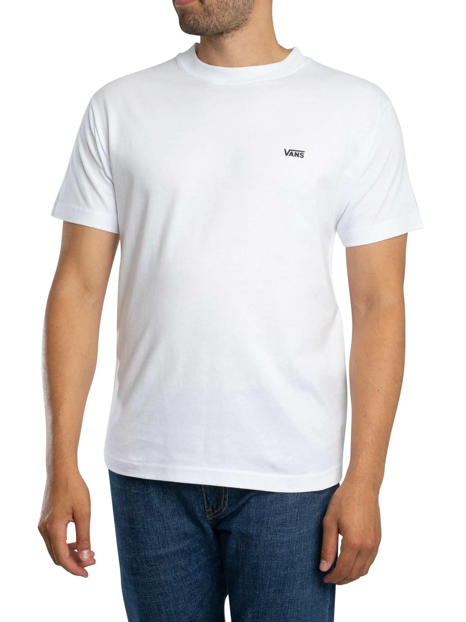 Vans Petto Sinistro Uomo SS, Bianco, XXL - immagine 2