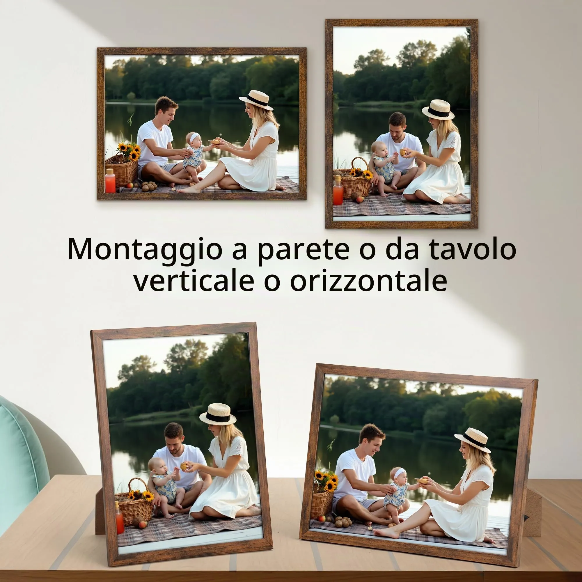 Ditwis Cornice A4 Marrone per Foto e Documenti 21x29,7 cm - immagine 3