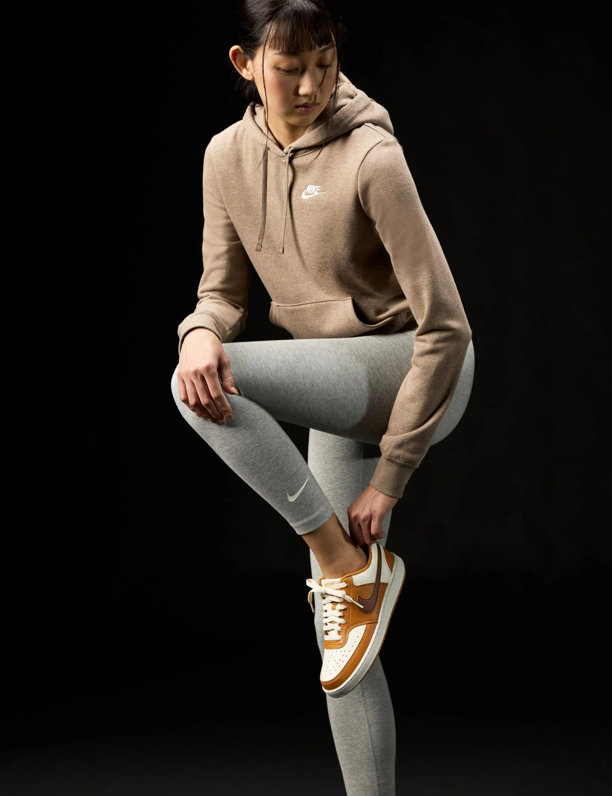 Nike Court Vision Low Next Nature, Desert Ochre Fauna Brown Pale Ivory, 35.5 EU - immagine 2