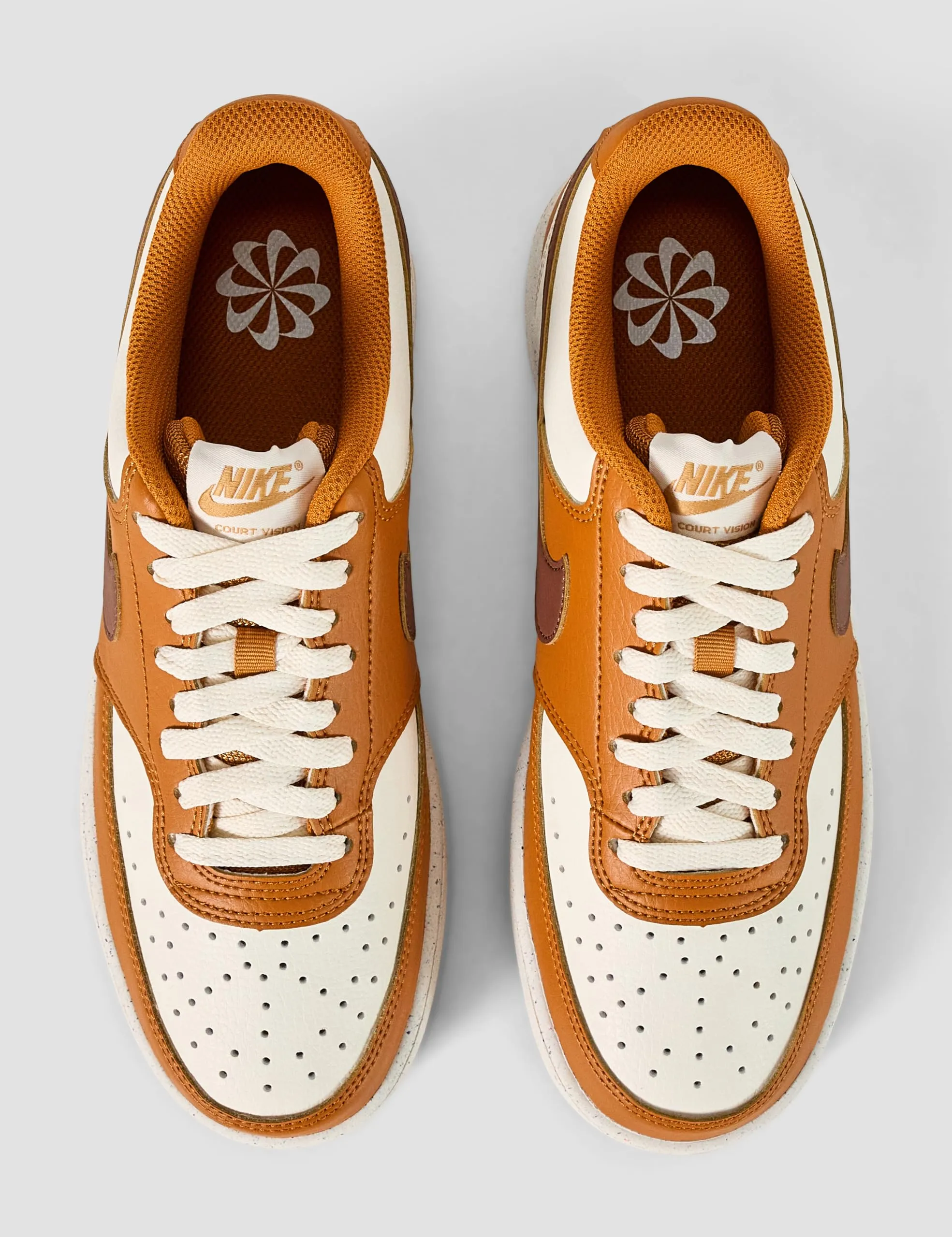 Nike Court Vision Low Next Nature - Desert Ochre Fauna Brown Pale Ivory - 36 EU - immagine 5