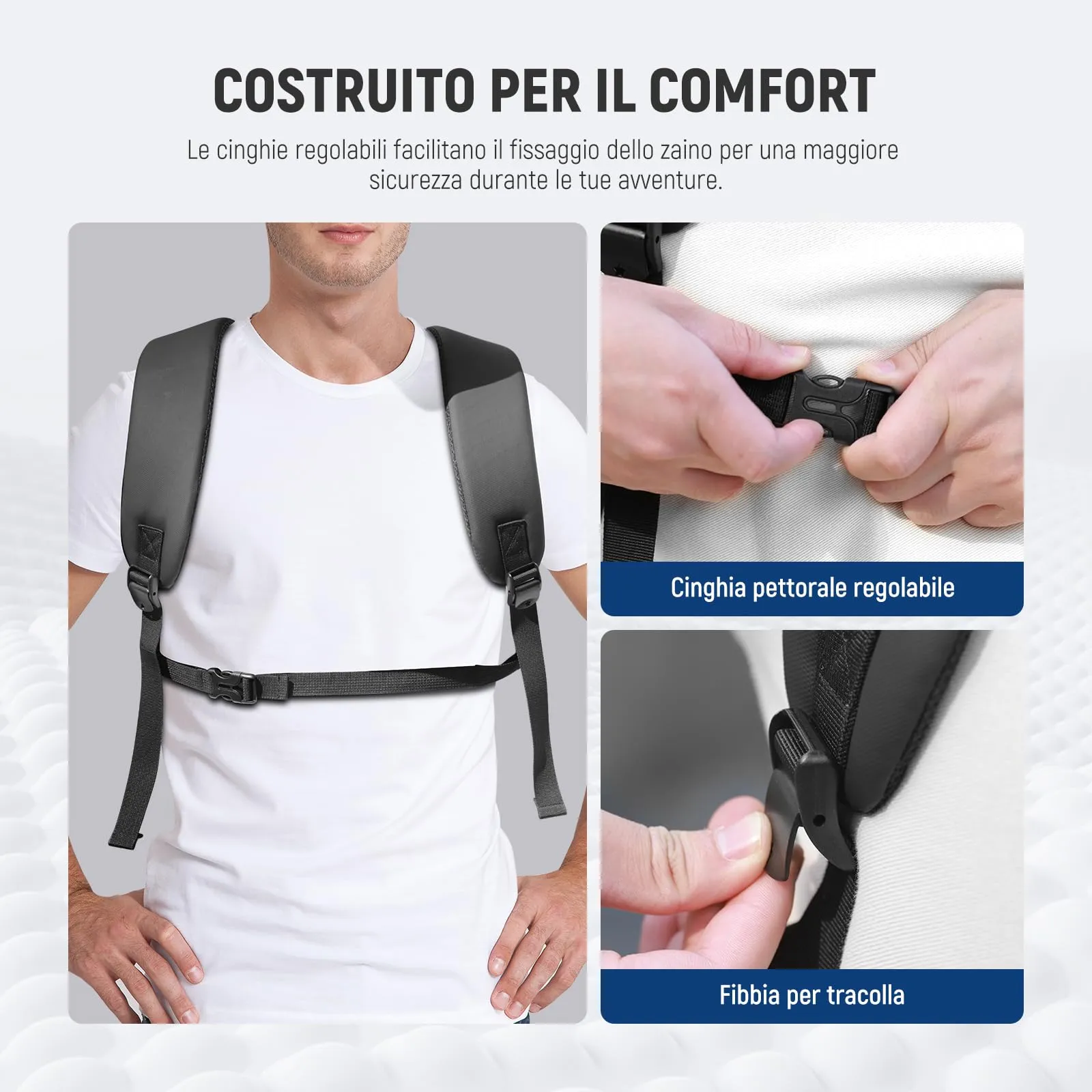 NEEWER BASICS Zaino Fotocamera Digitale Antiurto e Impermeabile per DSLR Mirrorless e Lenti, PB26 Nero - immagine 4