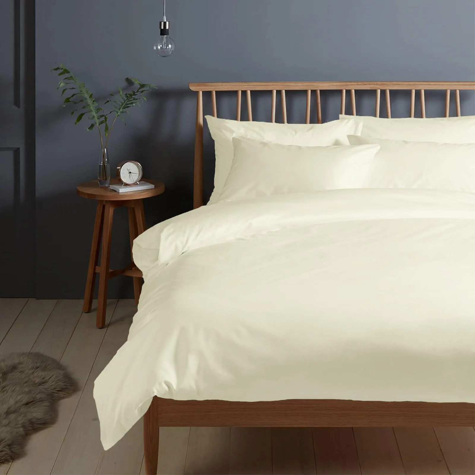 Pizuna Linens Set Copripiumino 200x200 cm Cotone 400 Fili Bianco, 3 Pezzi, Trama Sateen - immagine 1