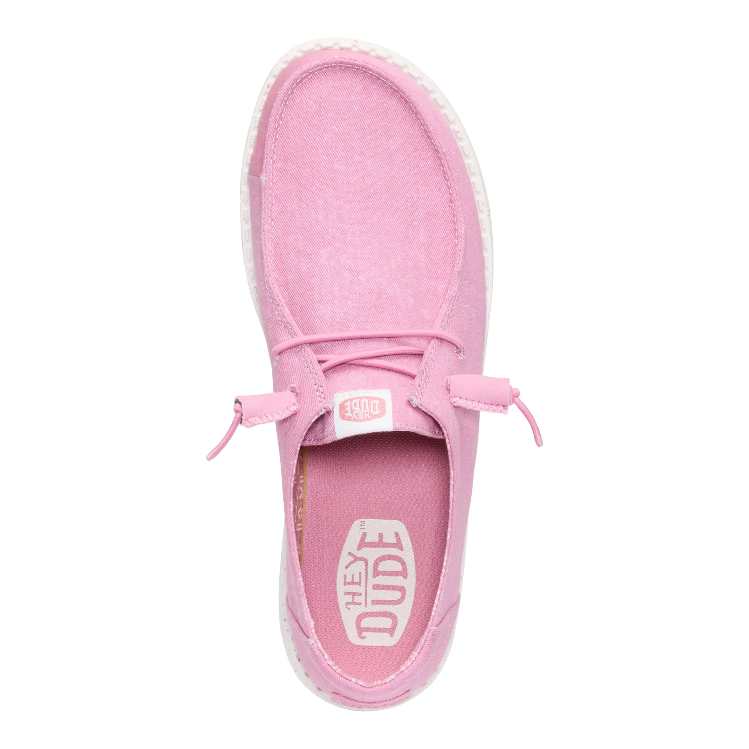 HEYDUDE Wendy Stretch Canvas Scarpe Slip-on da Donna, Rosa Foxglove, 40 - immagine 5