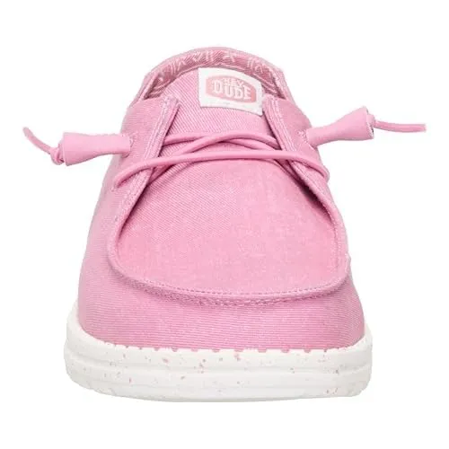 HEYDUDE Wendy Stretch Canvas Scarpe Slip-on da Donna, Rosa Foxglove, 40 - immagine 6