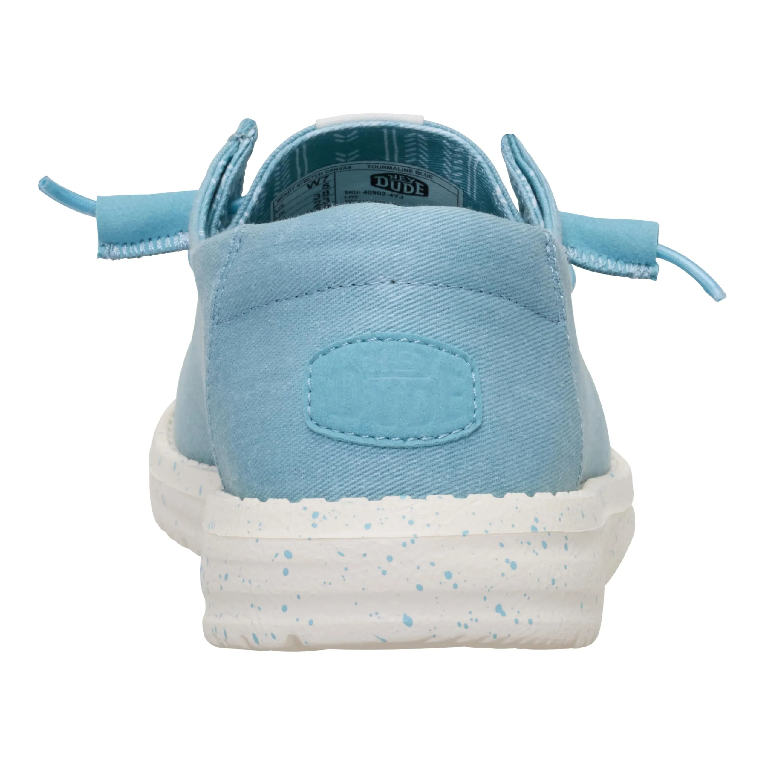 HEYDUDE Wendy Scarpe da donna in tela elasticizzata, Blu tormalina, 43 EU - immagine 3