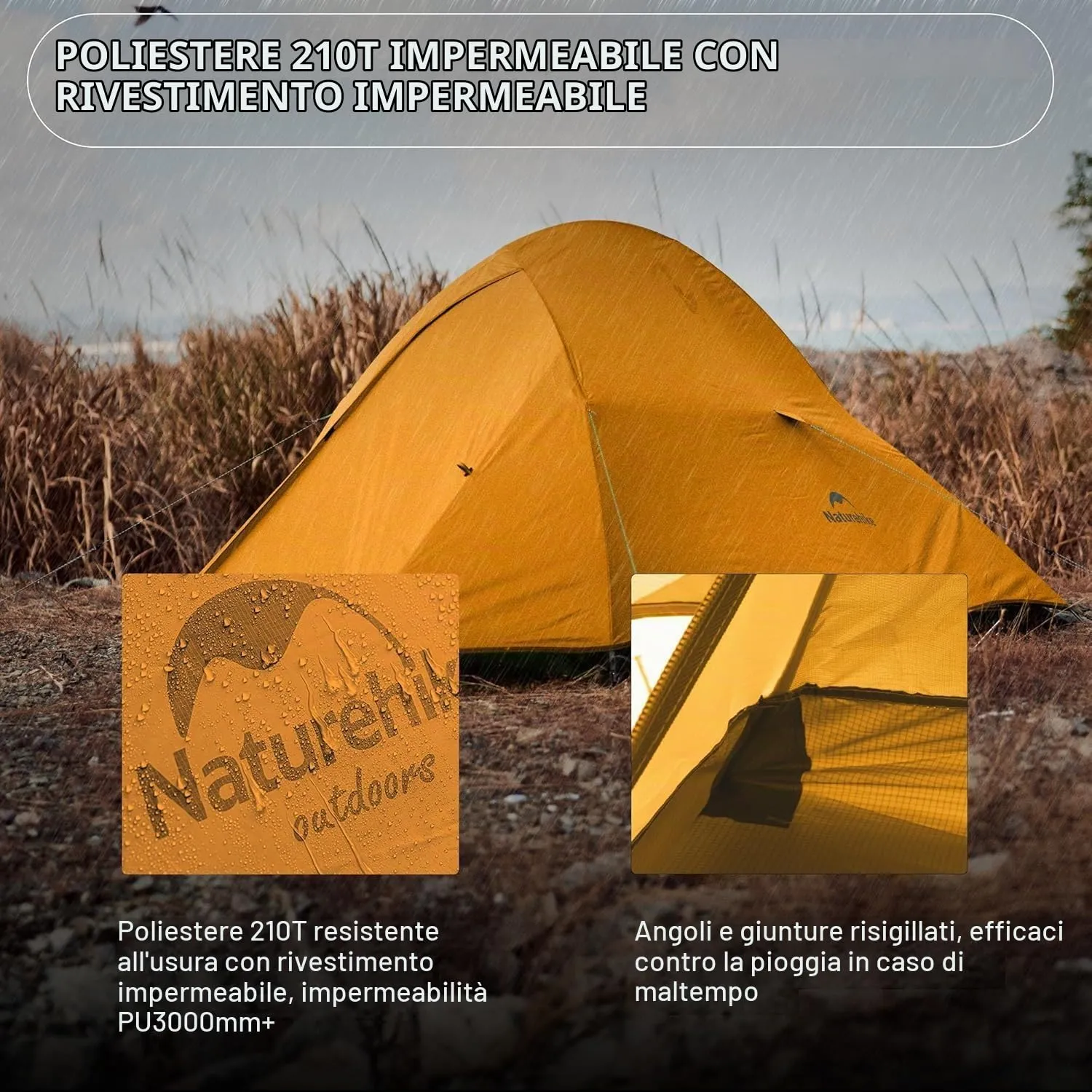 Naturehike Cloud Up 2 Tenda da Campeggio per 2 Persone (Forest Green) - immagine 5